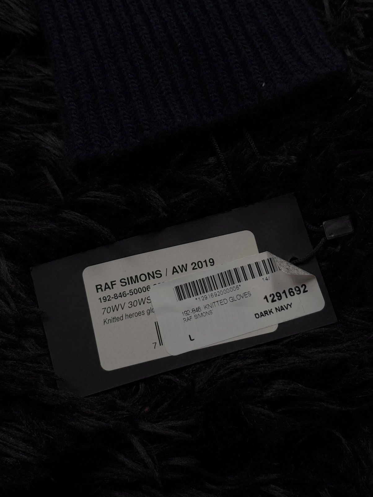 Raf Simons Raf Simons AW 2019 Heroes knitted wool gloves Size ONE SIZE - 6 Thumbnail