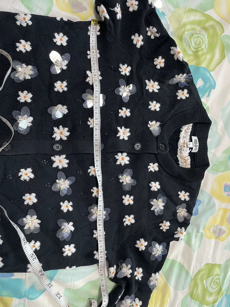 Kenzo KENZO Daisy Knit Cardigan Size L / US 10 / IT 46 - 6 Thumbnail