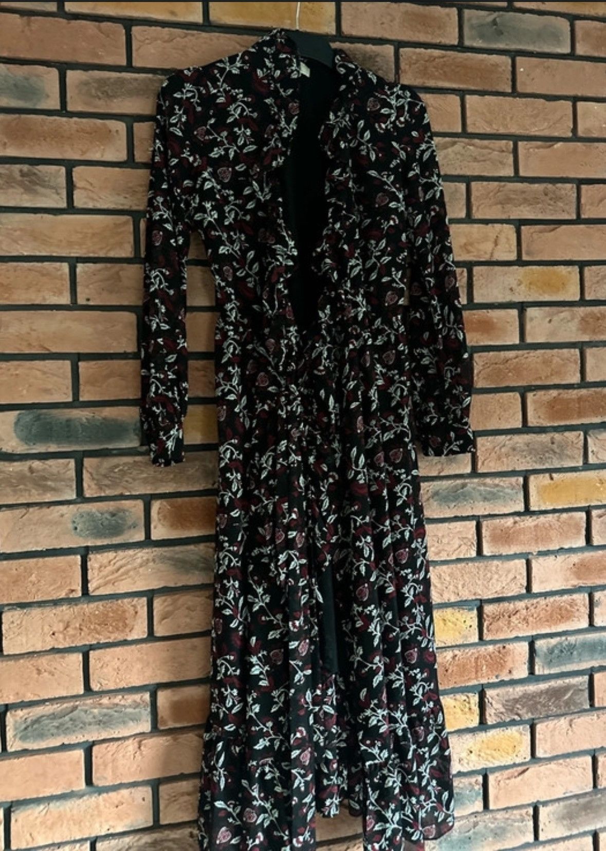 Michael Kors Michael Kors Women's Midi Ruffle Wrap Dress Size S / US 4 / IT 40 - 4 Thumbnail