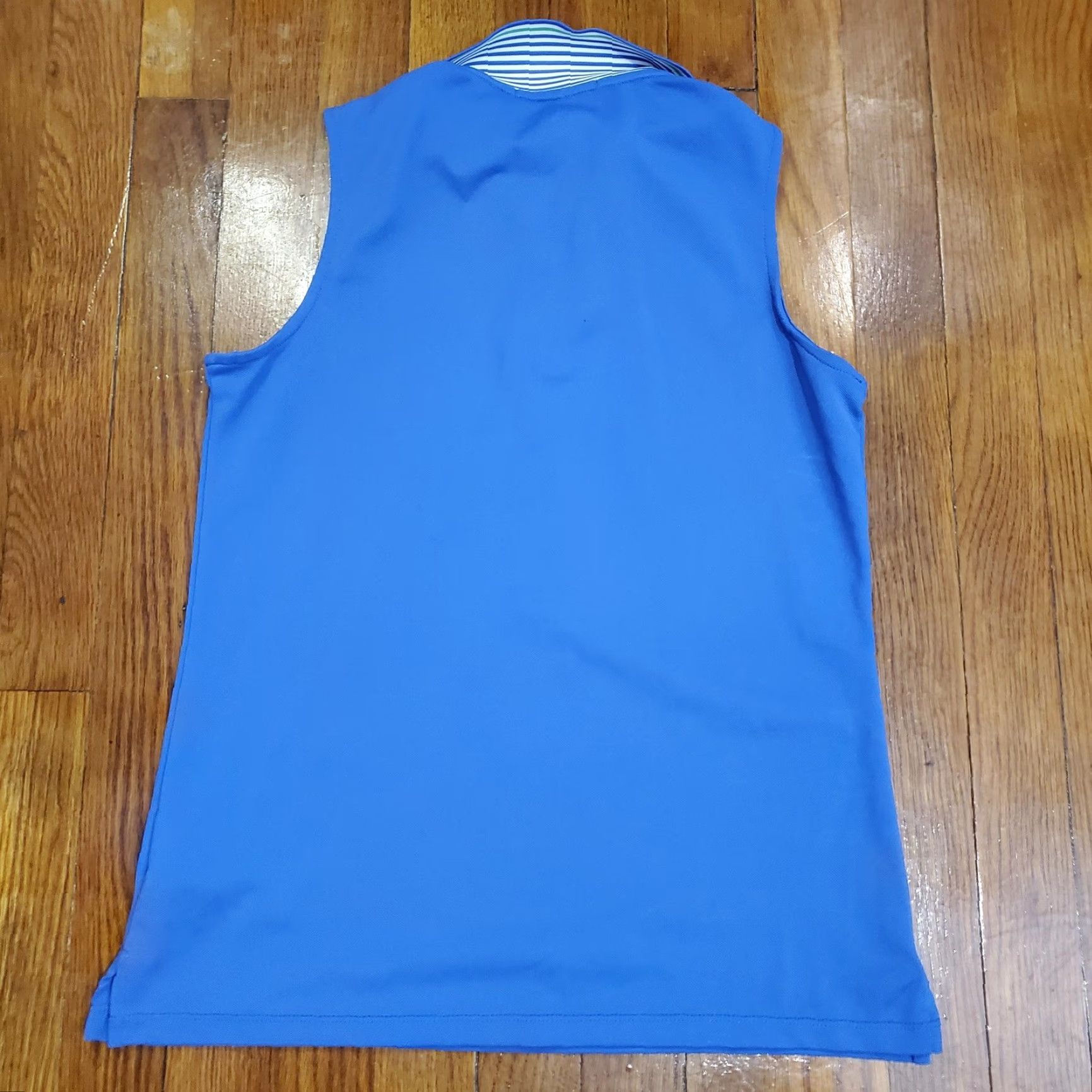Ralph Lauren VINTAGE RLX Ralph Lauren Polo Shirt Womens Sleeveless Tailored Fit Wicking Golf Blue/Royal Blue Size S / US 4 / IT 40 - 5 Thumbnail
