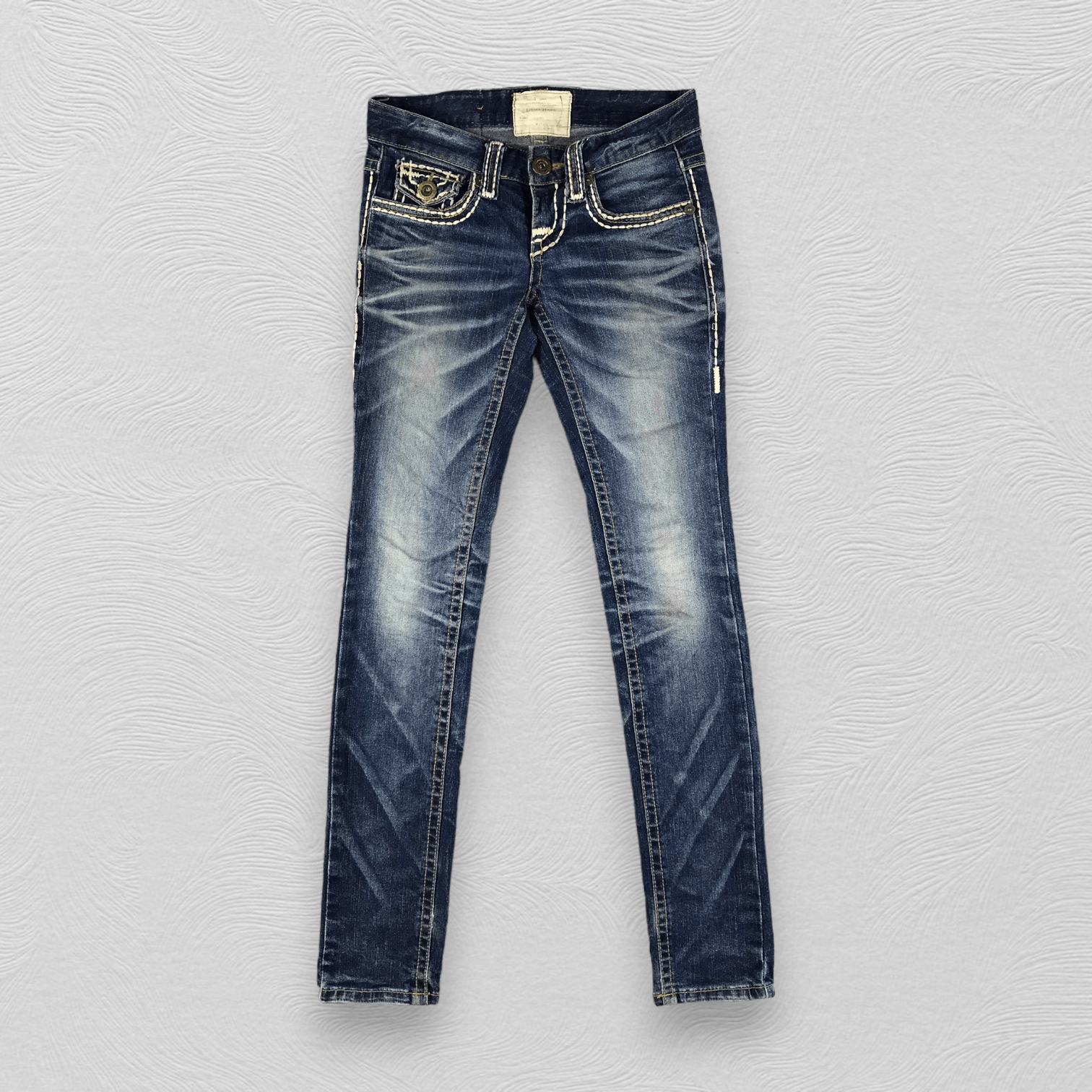 Japanese Brand Lolita Jeans Faded Blue Skinny Denim KJ1759 Size 30" / US 8 / IT 44 - 2 Thumbnail