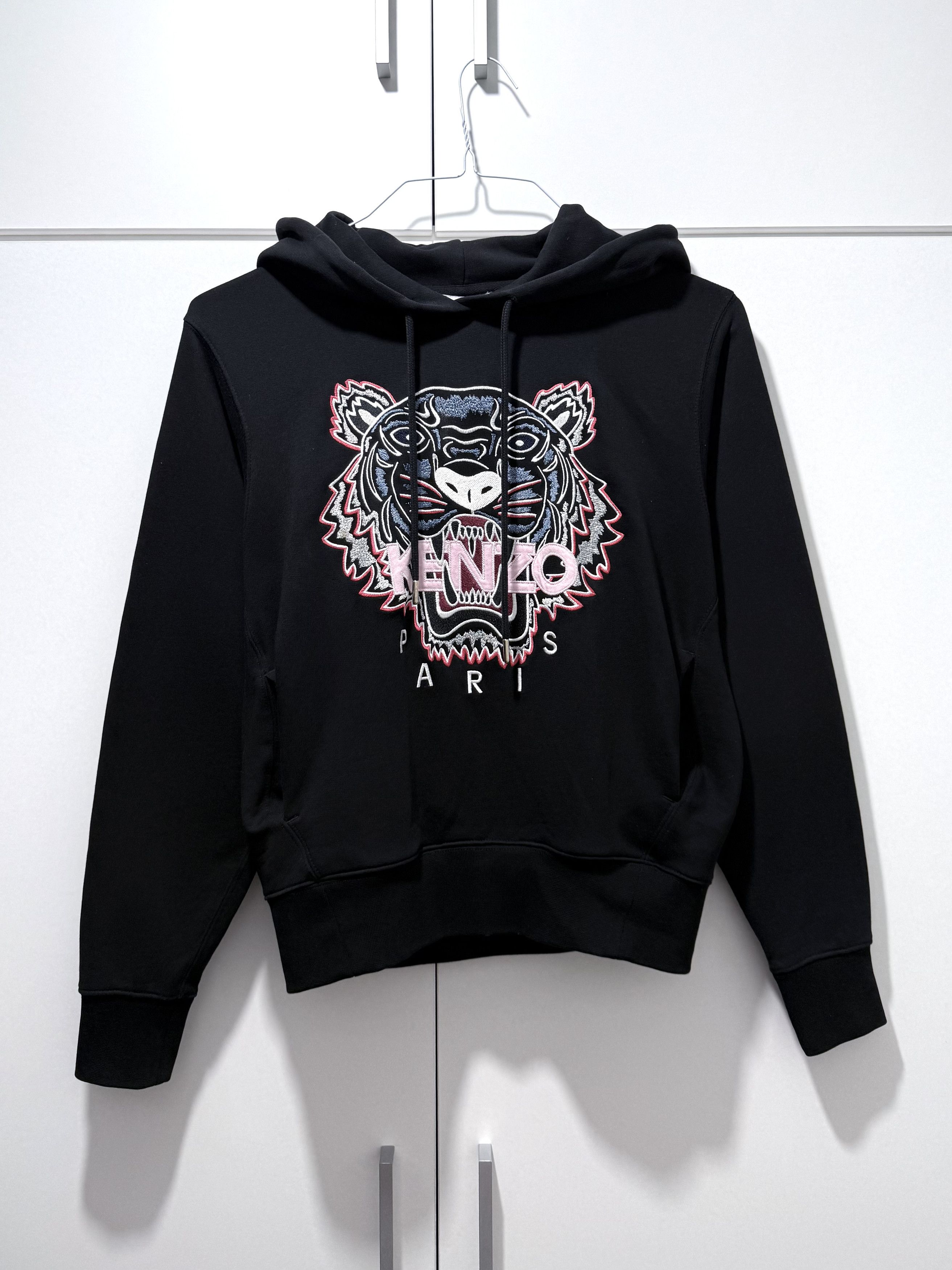 Kenzo Kenzo Tiger Embroidered Black Hoodie Oversized (XS) Size XS / US 0-2 / IT 36-38 - 1 Thumbnail