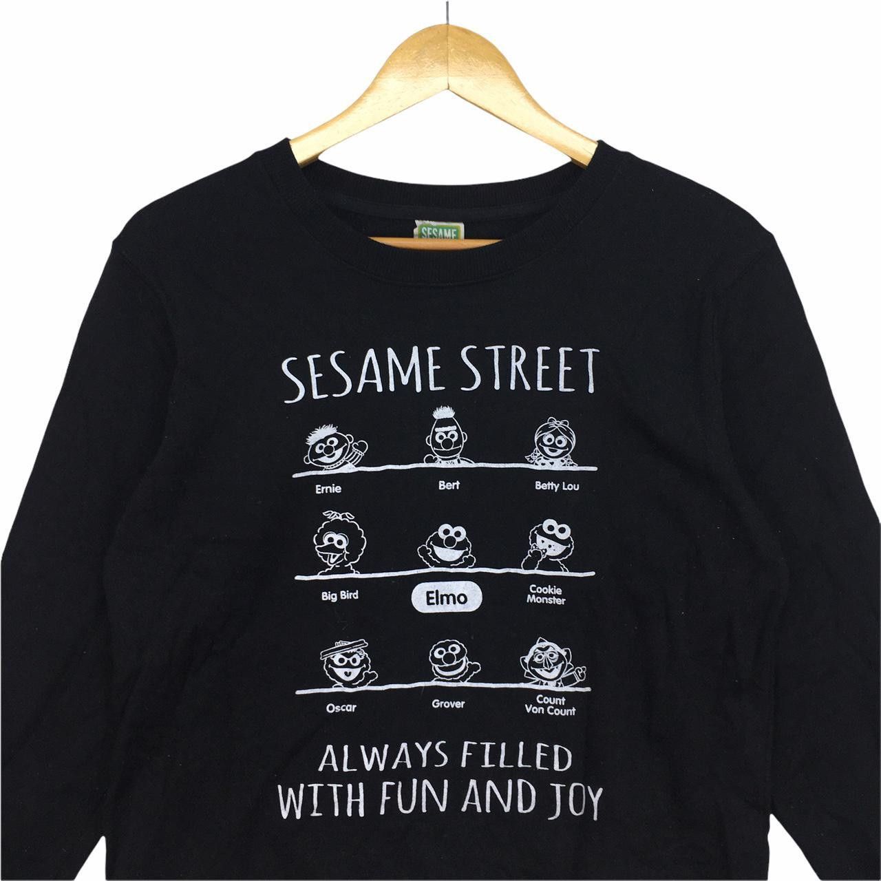 Vintage Vtg SESAME STREET Crewneck Sweatshirt Spell Out Sesame Size L / US 10 / IT 46 - 2 Thumbnail