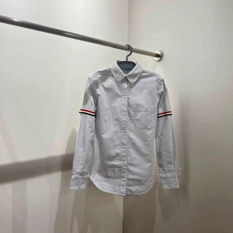 Thom Browne Thom Browne Striped Long Sleeve Shirt Size US XS / EU 42 / 0 - 1 Thumbnail
