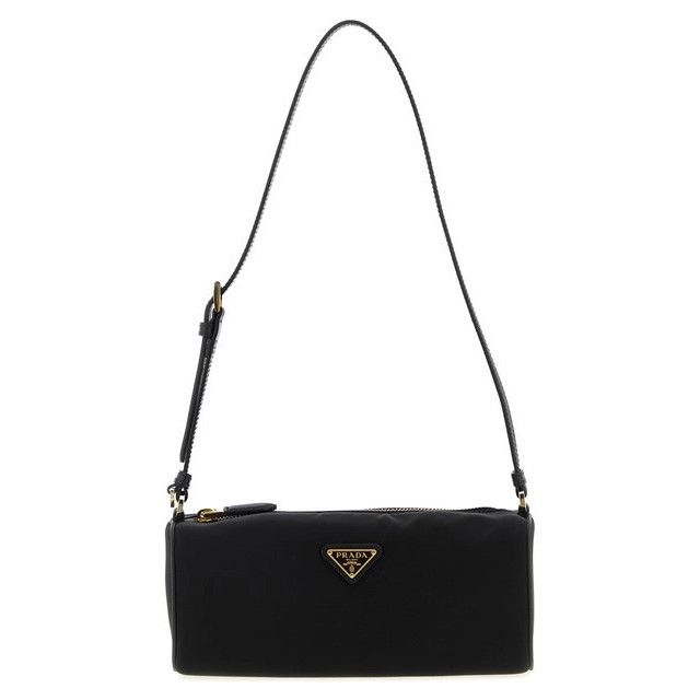 Prada PRADA Black Re-Nylon/Leather Shoulder Bag New And Authentic Size ONE SIZE - 1 Thumbnail