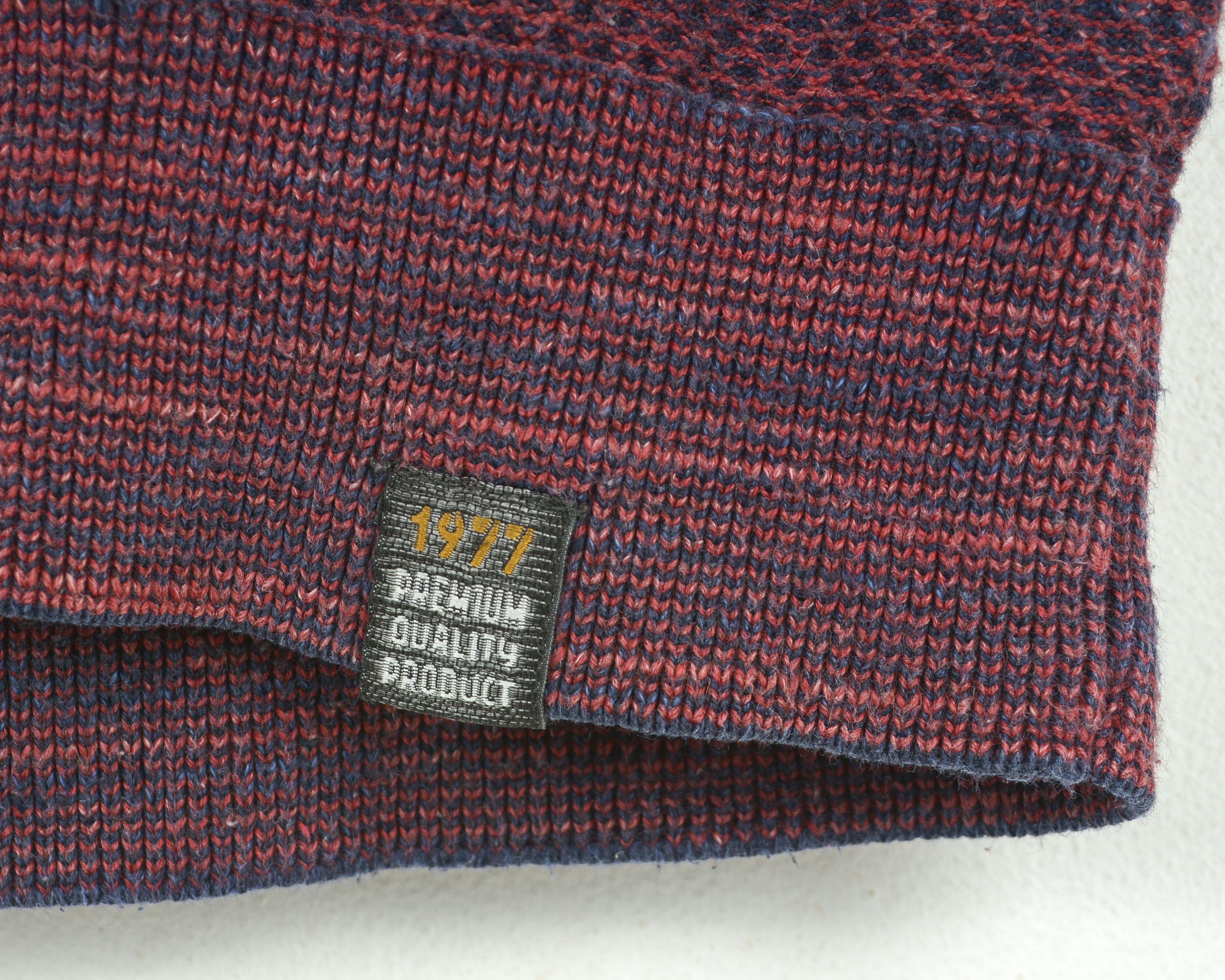 camel active Jumper Pullover Sweater V-Neck Knitted Cotton Dark Red Top Size US L / EU 52-54 / 3 - 3 Thumbnail