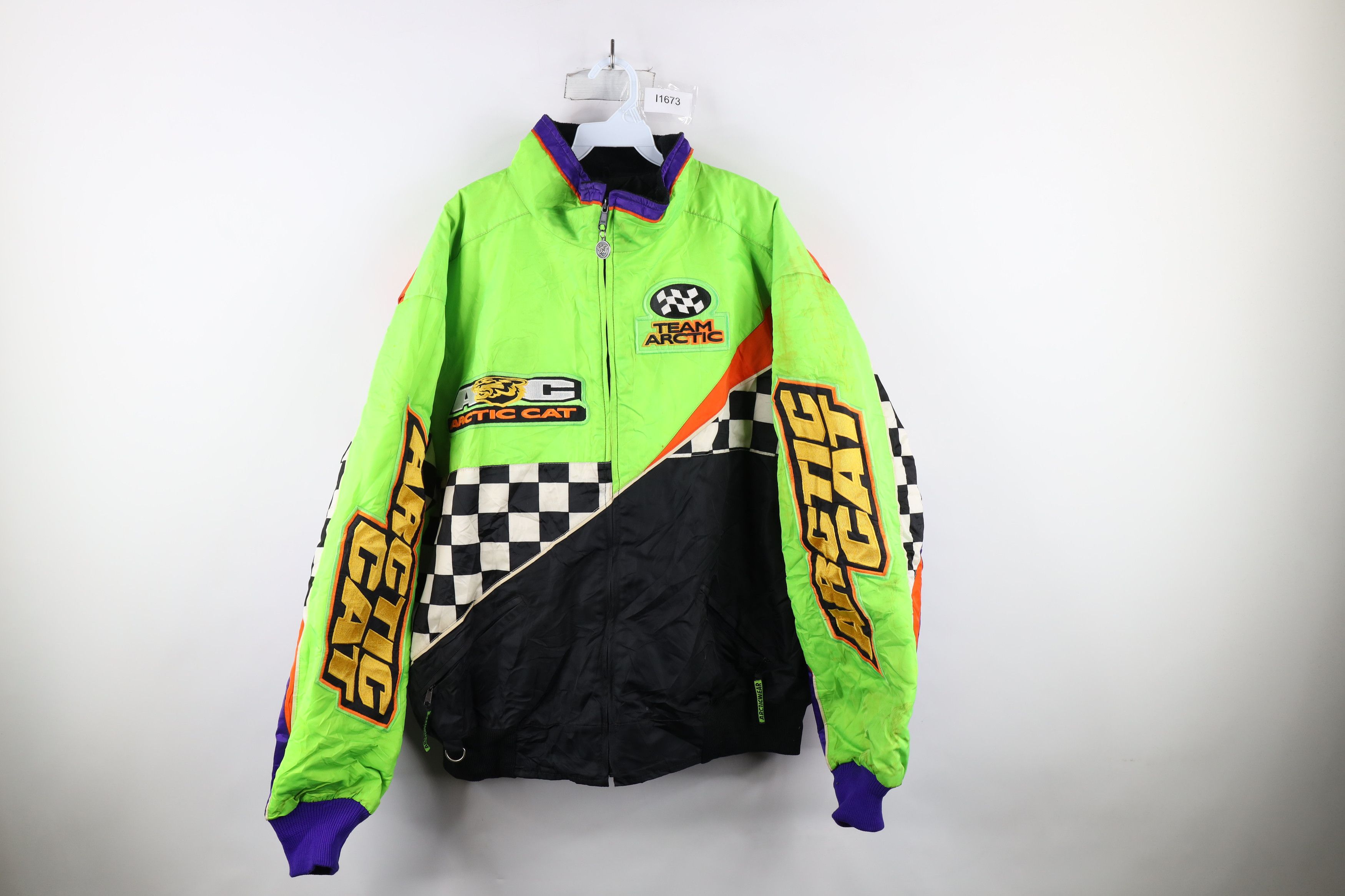 Vintage 90s Arctic Cat Team Arctic Racing Bomber Jacket USA