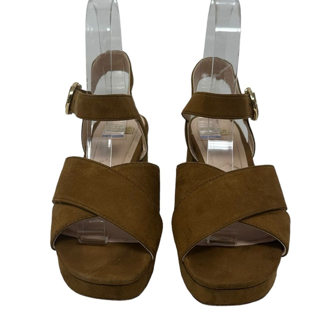 Zara Zara brown suede platform block heel sandals size 36 Size US 6 / IT 36 - 2 Thumbnail