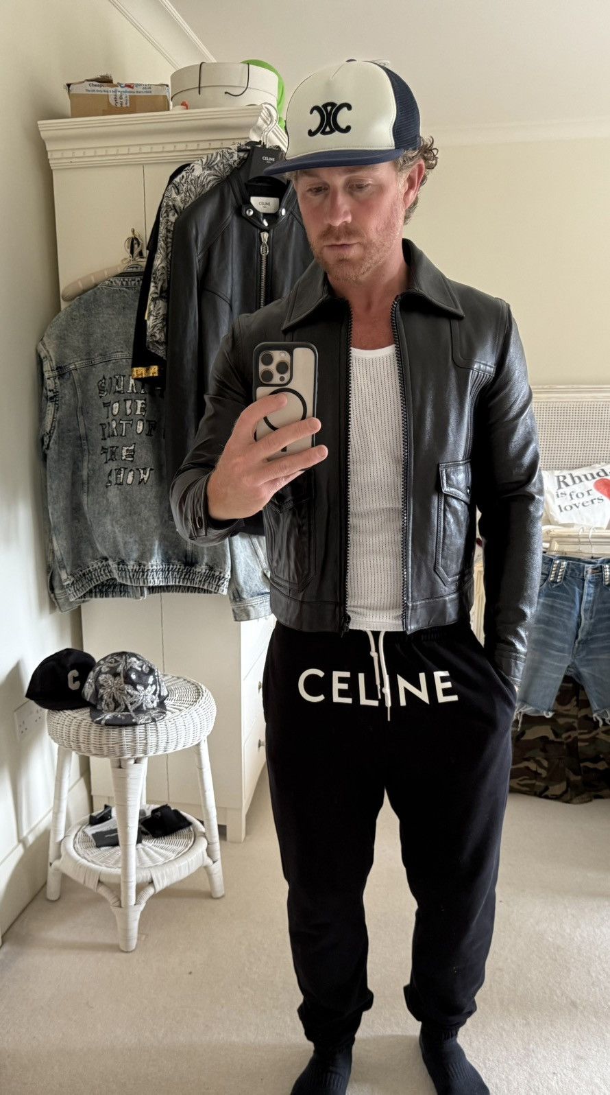 Celine Celine Paul blouson leather aviator jacket Hedi Slimane 48 Size US M / EU 48-50 / 2 - 3 Thumbnail