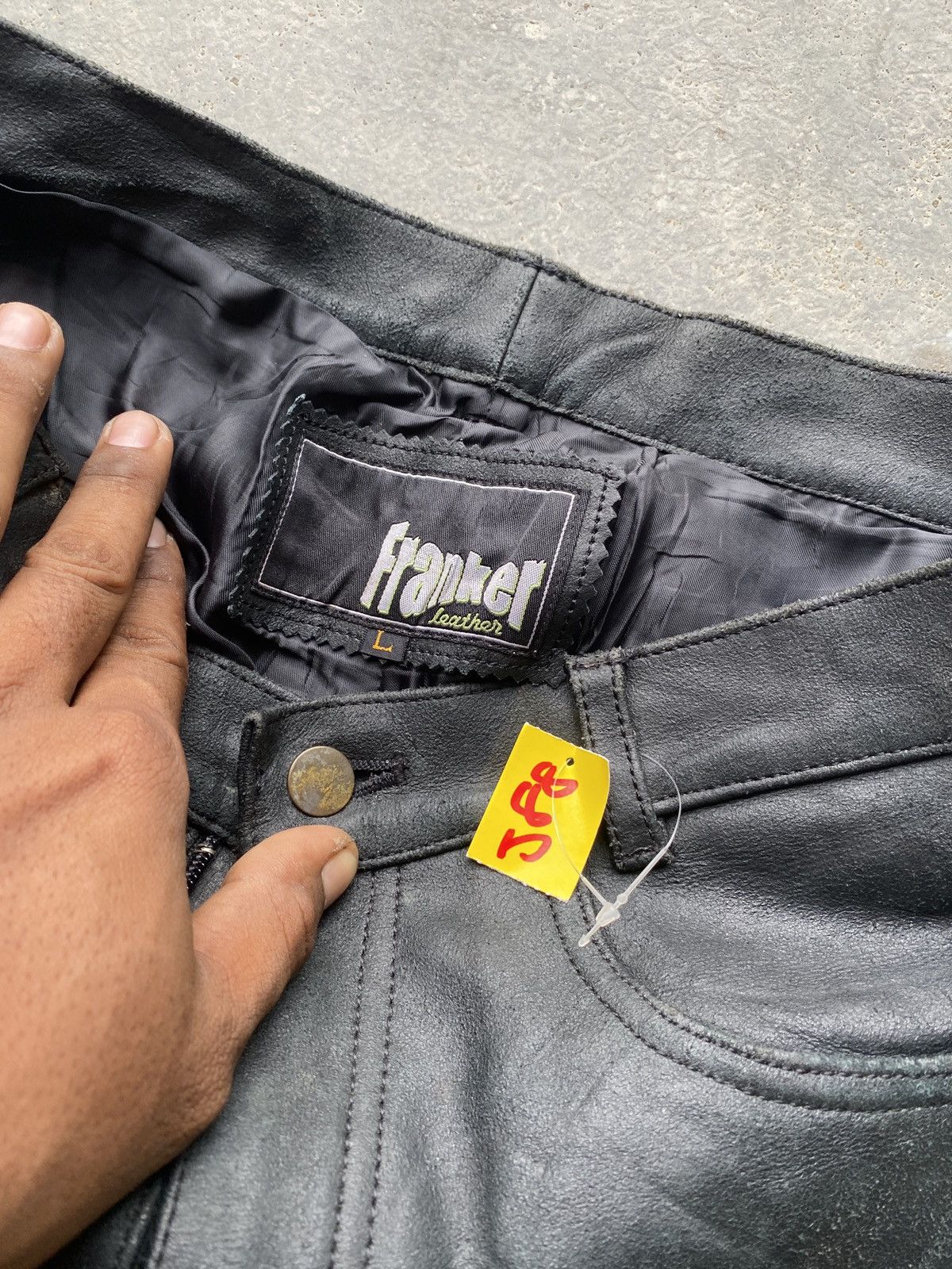 Genuine Leather × Leather × Vintage Franker cow leather pants Size US 33 - 5 Thumbnail