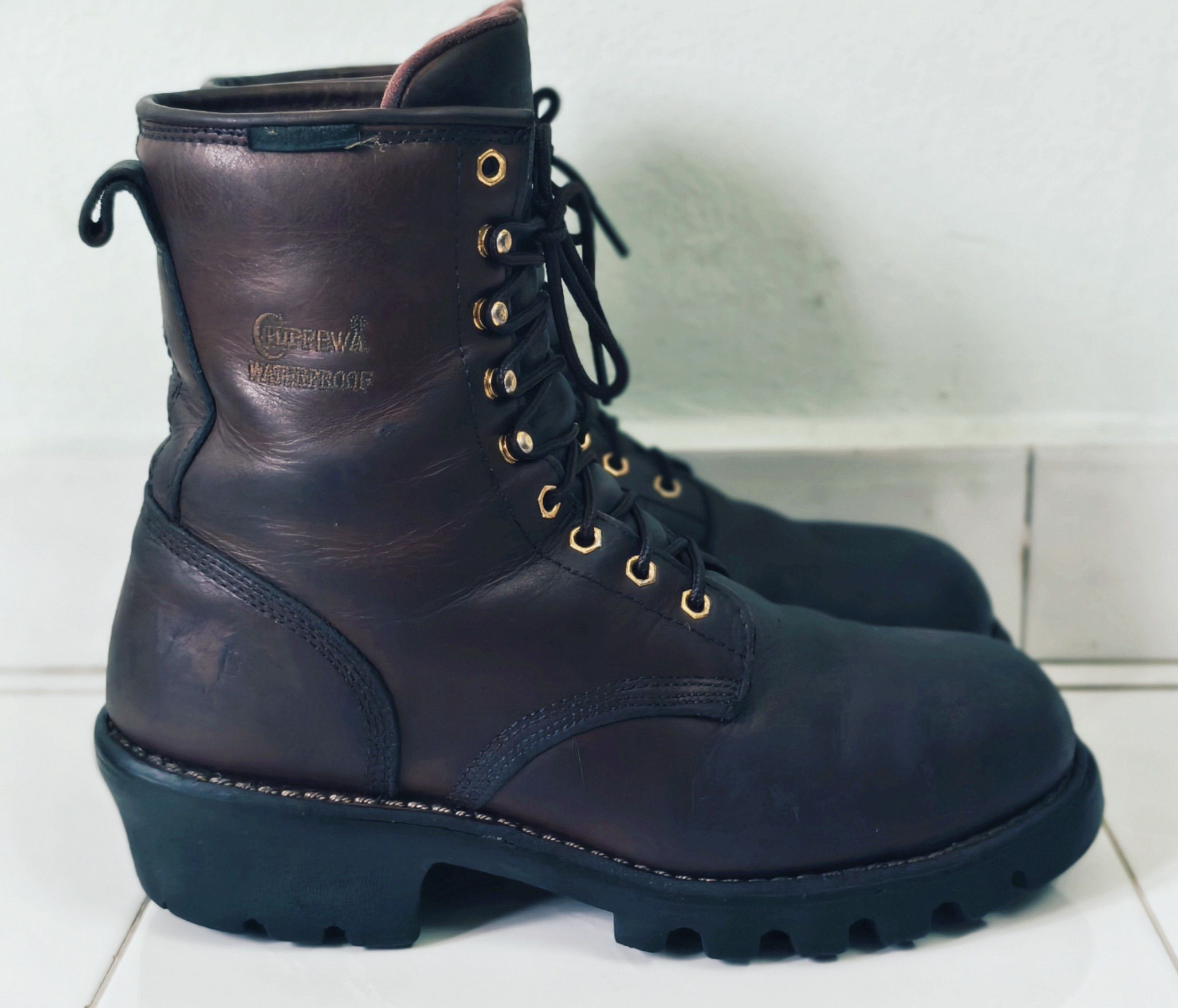 Chippewa CHIPPEWA Men's 73060 Waterproof Insulated Steel Toe Logger Size US 9 / EU 42 - 4 Thumbnail
