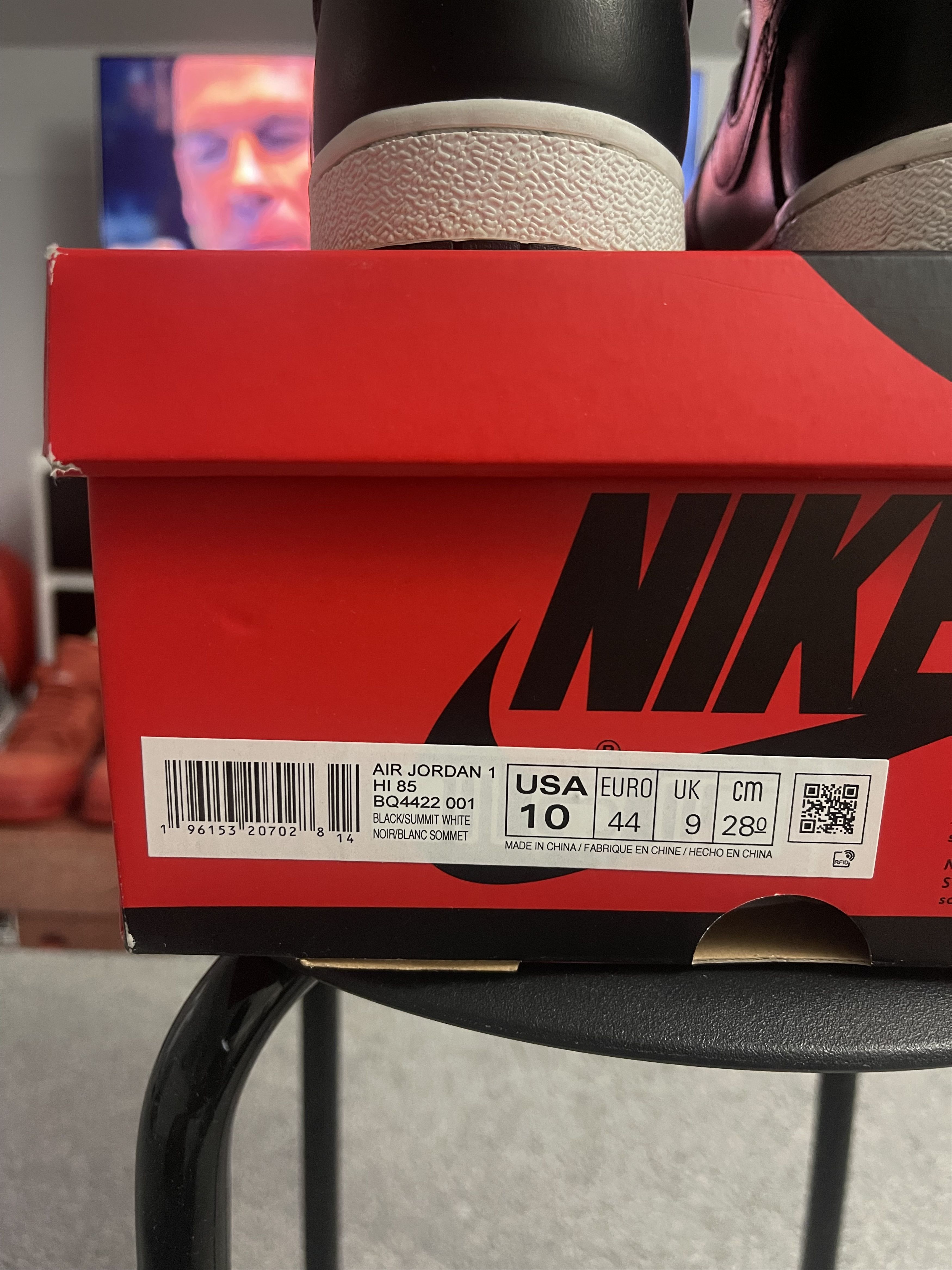 Jordan Brand Air Jordan 1 Retro High '85 OG 'Black White Size US 10 / EU 43 - 8 Thumbnail