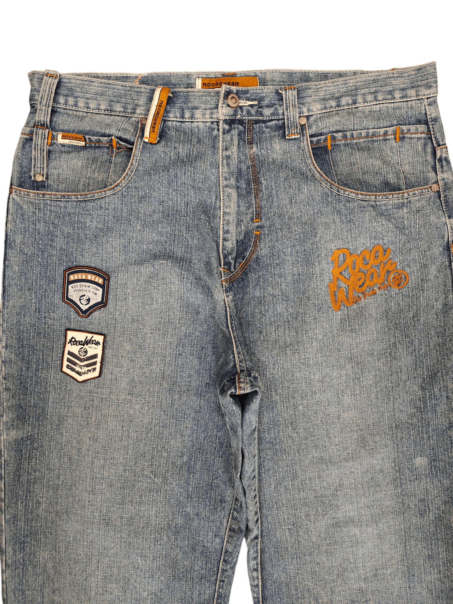 Rocawear Baggy Jeans Rocawear Patches Denim Wide Loose Y2k Jnco Size US 40 / EU 56 - 2 Thumbnail