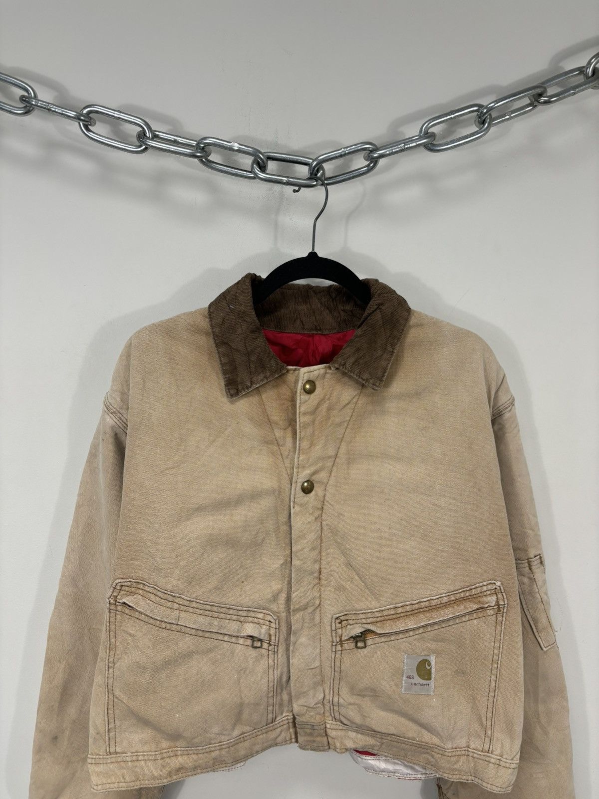 Carhartt Vintage 90s Carhartt Y2K Workwear Hype Boxy Cropped Jacket Size US L / EU 52-54 / 3 - 5 Thumbnail