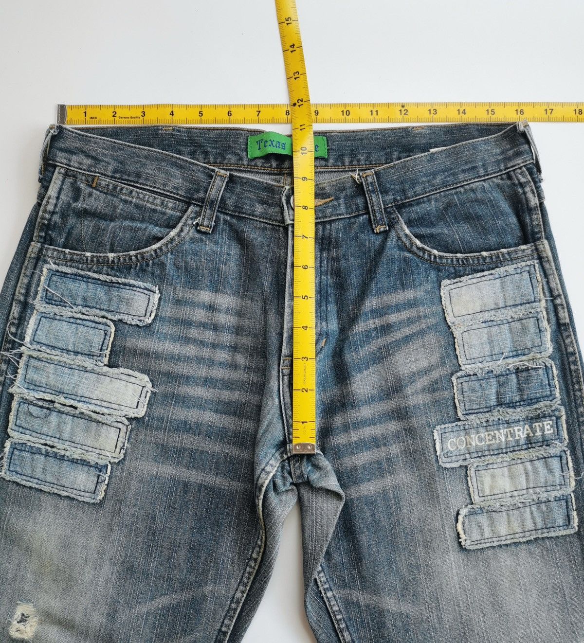 Kapital Texas Rose Patchwork Detailed Concentrate Distressed Jeans Size US 32 / EU 48 - 12 Thumbnail