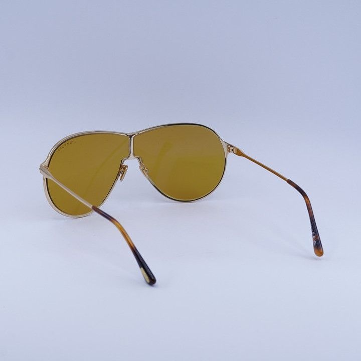 Tom Ford Tom Ford Gaia FT1174 30E Sunglasses Deep Gold Aviator Frame Size ONE SIZE - 10 Thumbnail