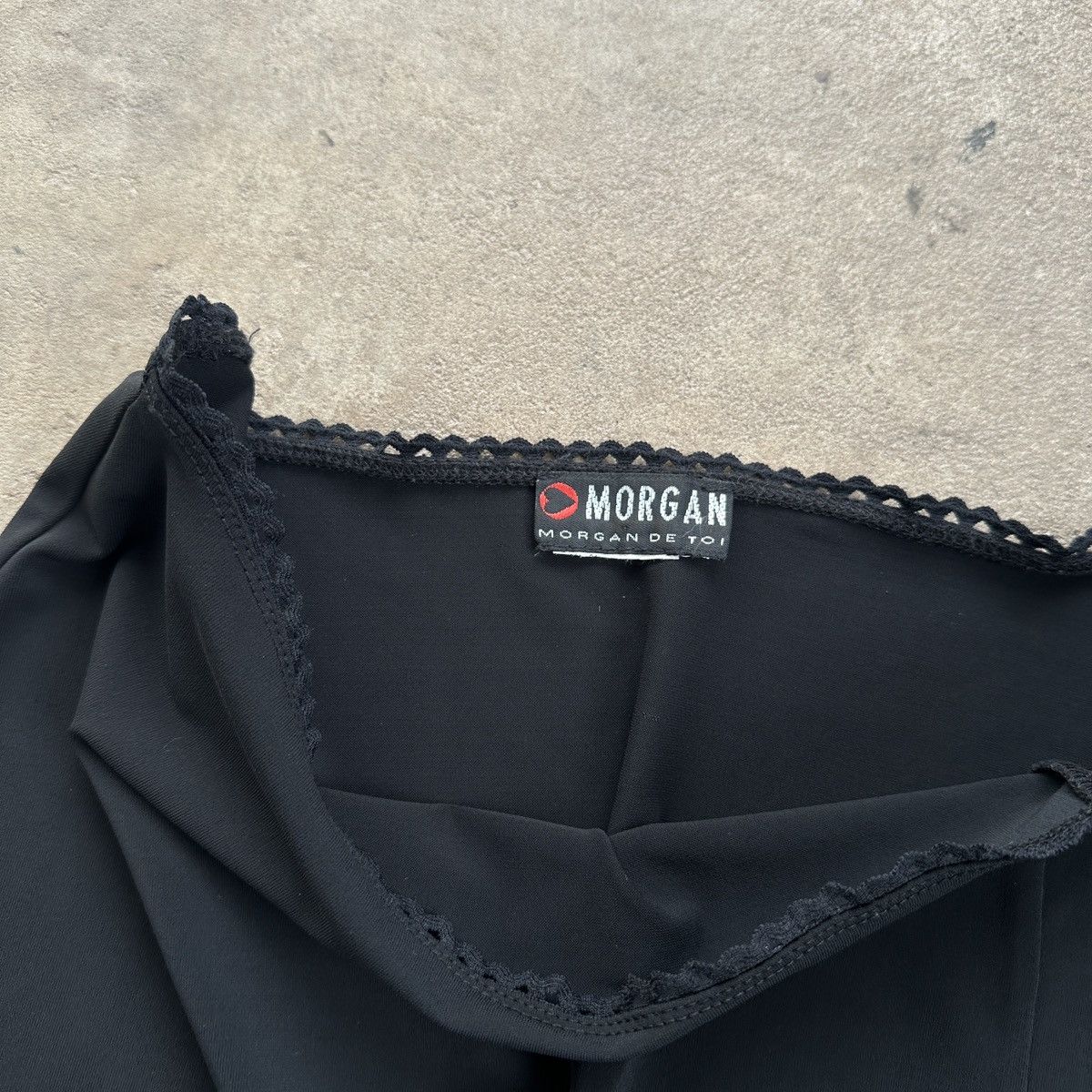 Vintage Vintage Morgan De Toi Paris Midi Skirt Size 26" / US 2 / IT 38 - 4 Thumbnail
