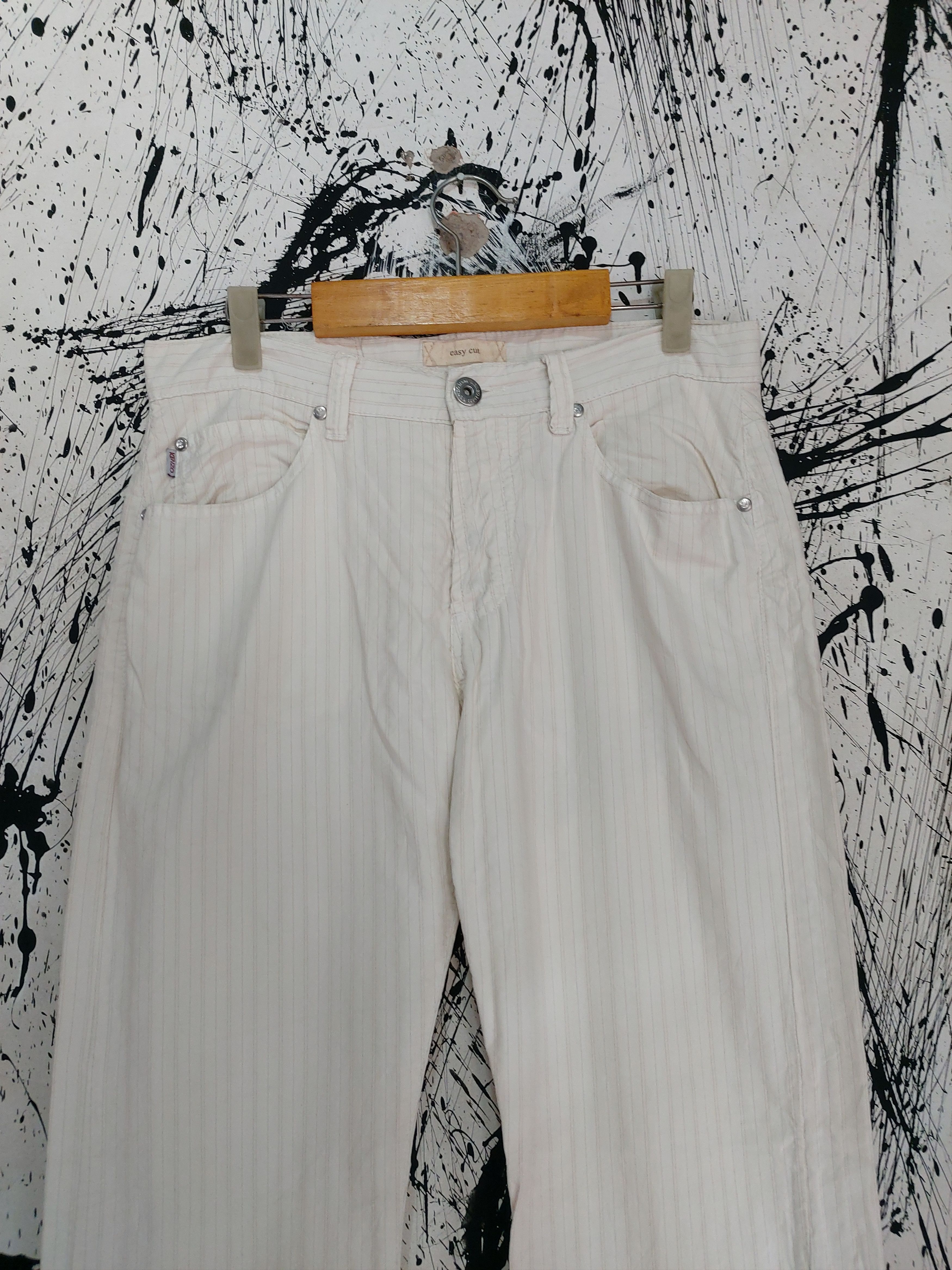 Kenzo 80'S KENZO HOME CASUAL STRIPE TROUSER PANTS Size US 33 - 3 Thumbnail