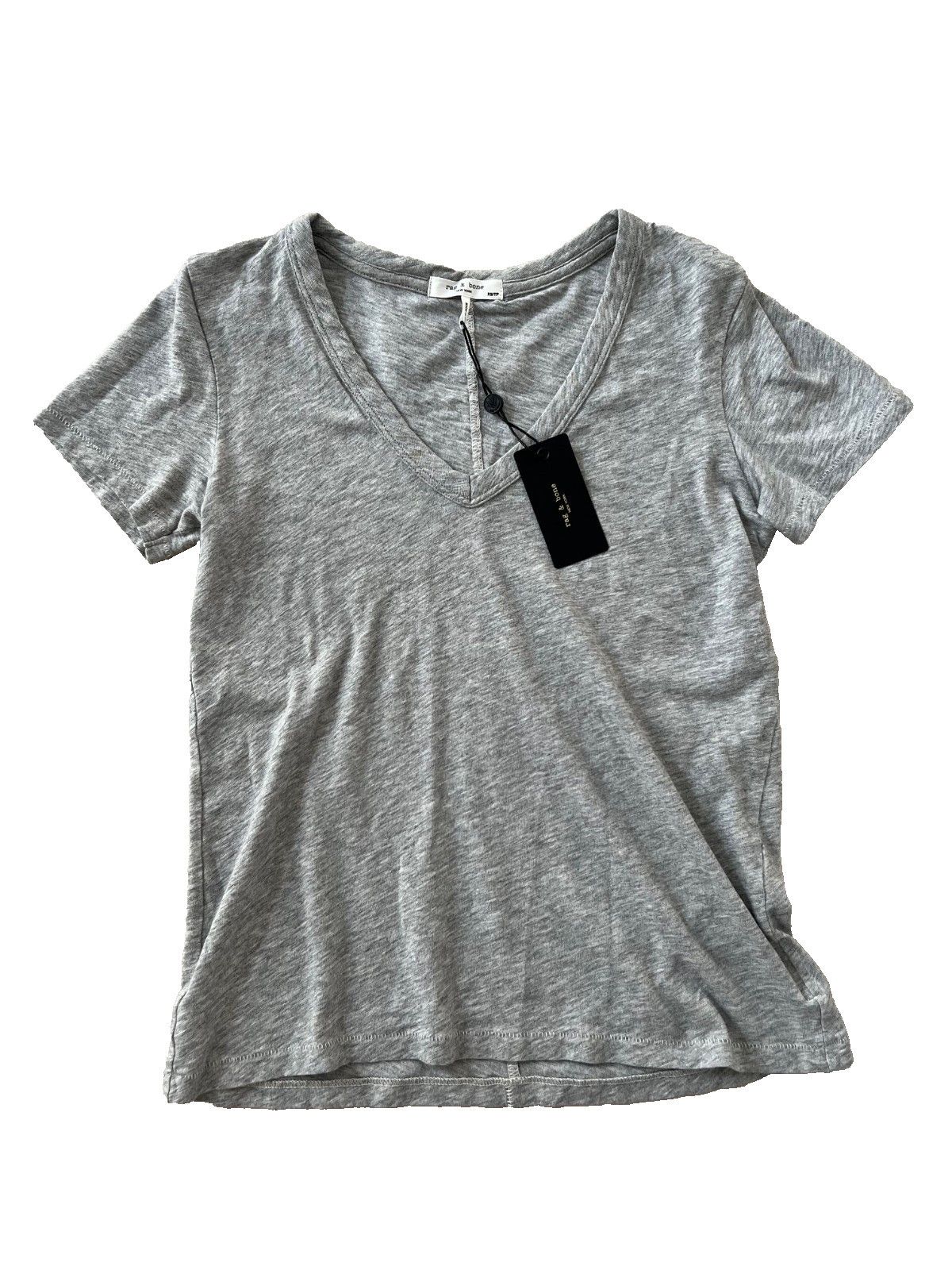 Rag & Bone Rag & Bone New York V-Neck Tee in Grey ( XS ) Size XS / US 0-2 / IT 36-38 - 1 Thumbnail