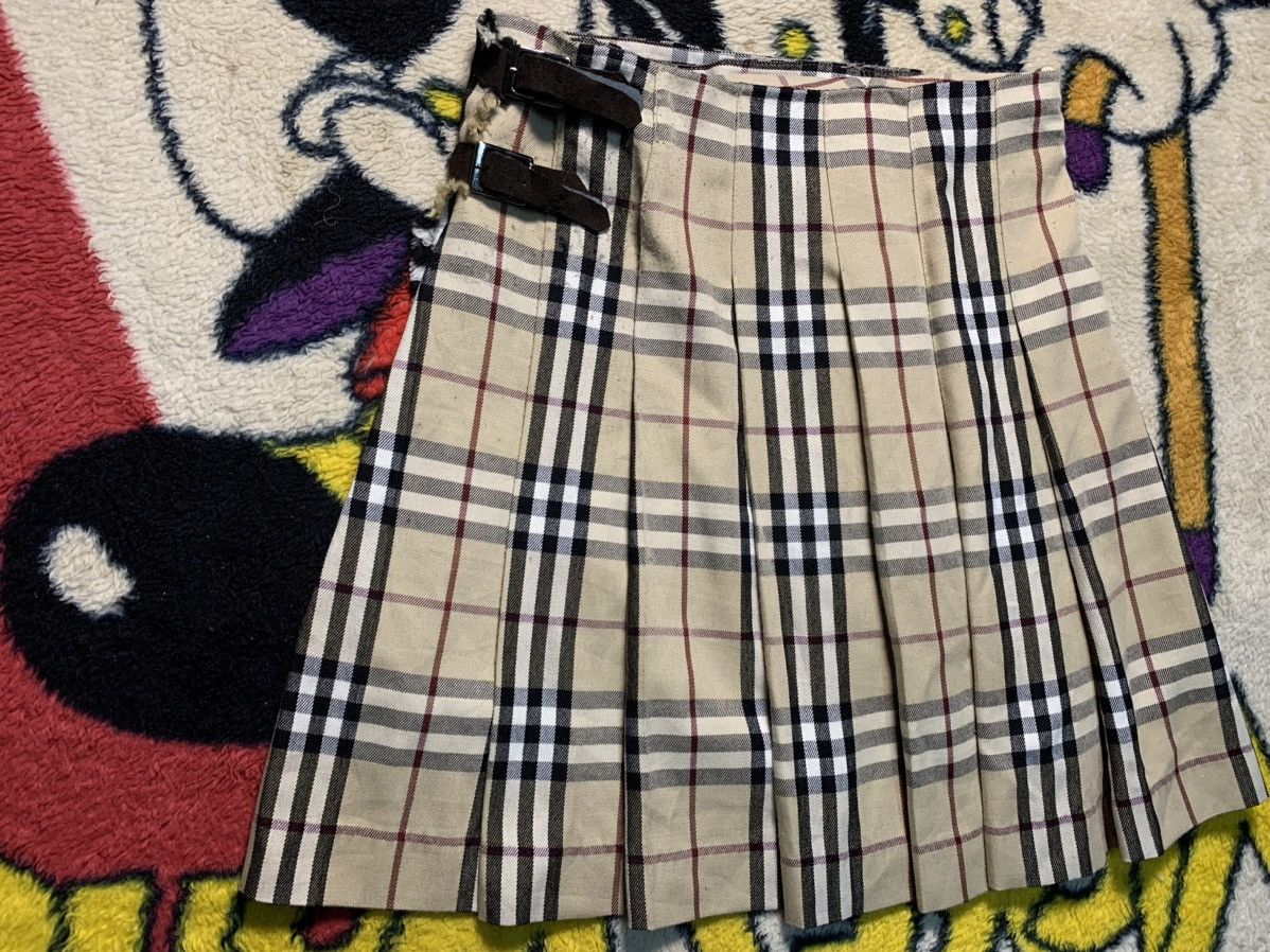 Burberry × Vintage VINTAGE BURBERRYS NOVA CHECK WOOL MADE IN SCOTLAND SKIRT Size 28" / US 6 / IT 42 - 3 Thumbnail