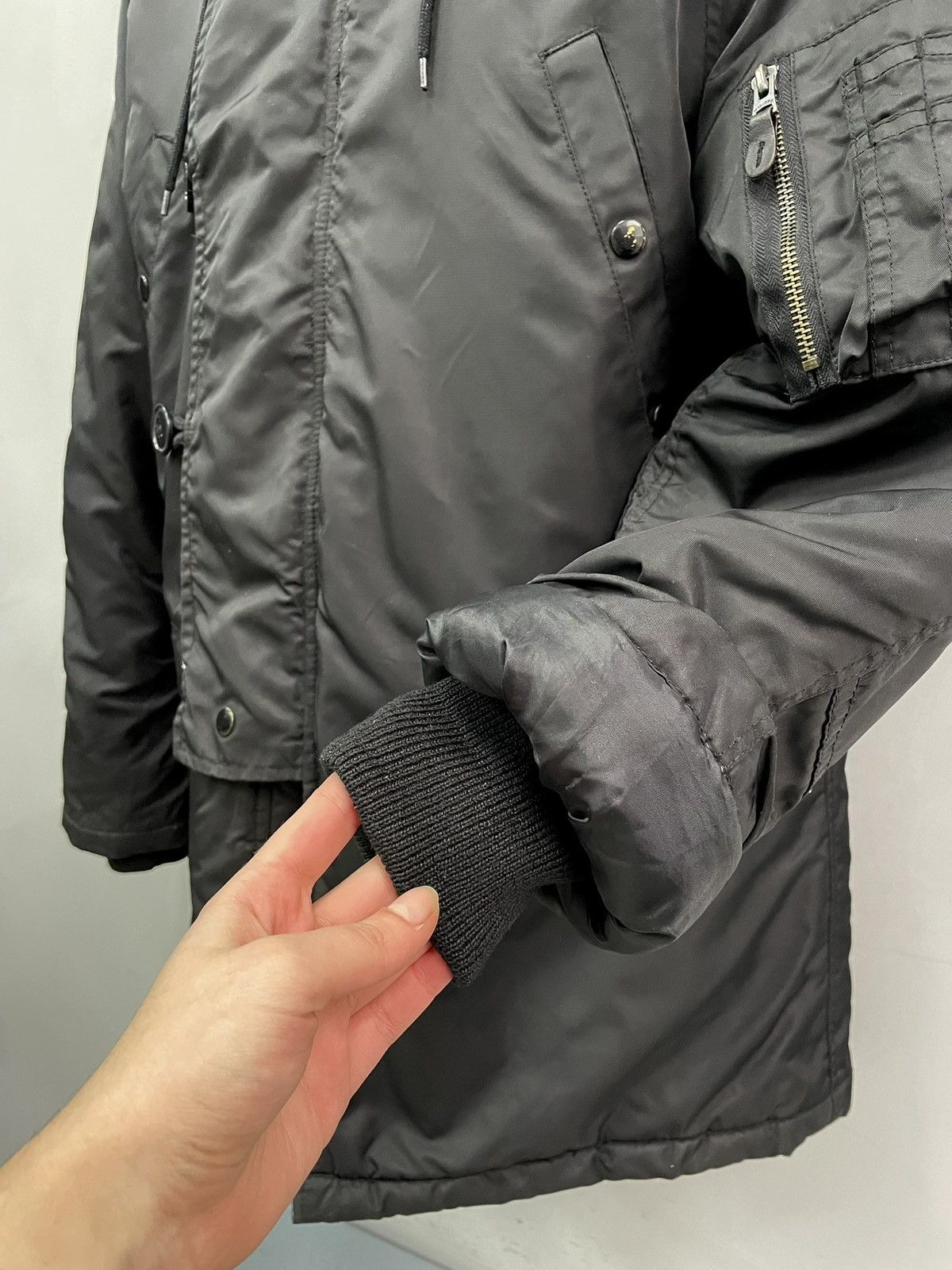 Alpha Industries If six was nine style Black Parka Fur Hood Military jacket Size US S / EU 44-46 / 1 - 4 Thumbnail