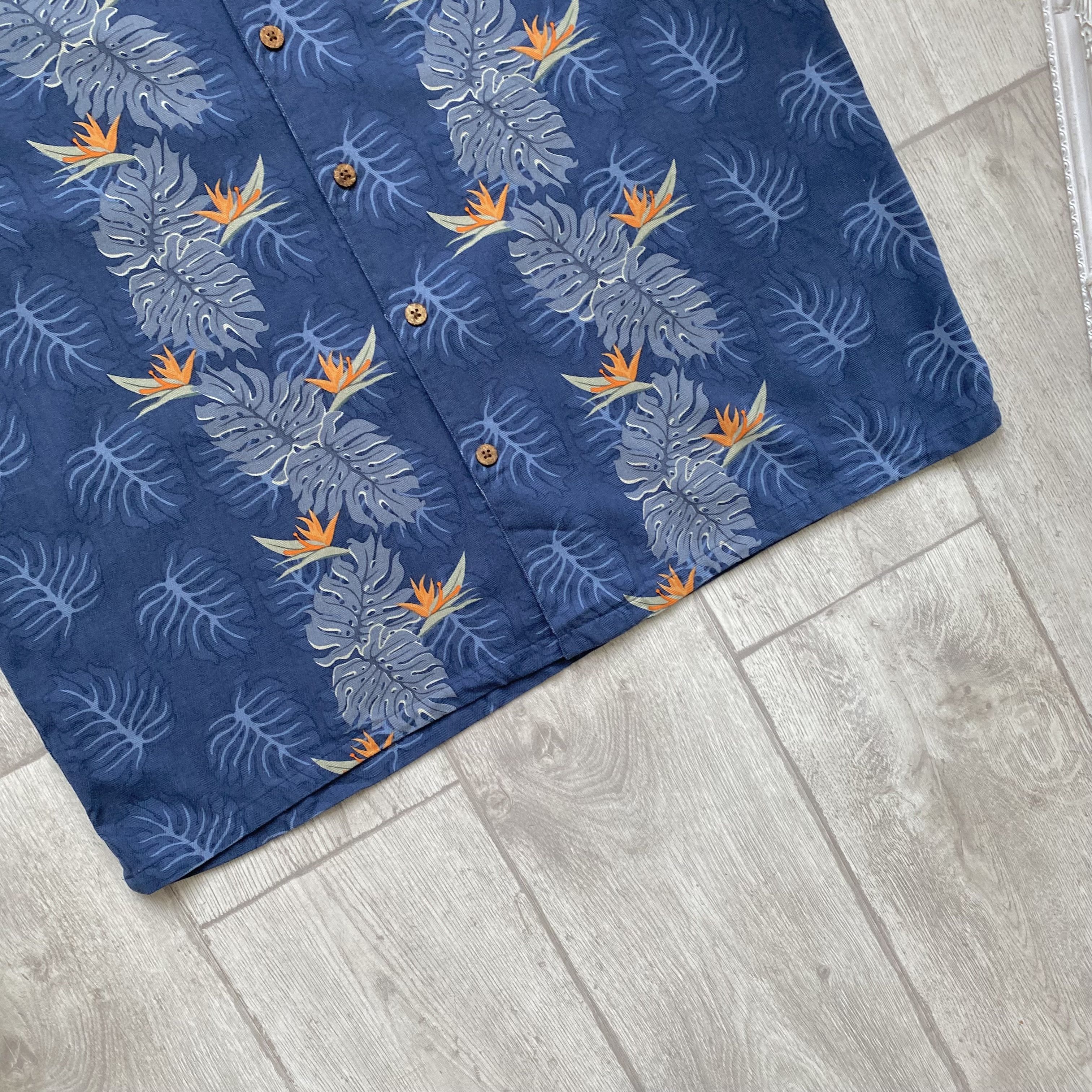 Vilebrequin 🦜 Vintage Silk Heavy Hawaiian Shirt Short sleeve Oldmoney Size US XL / EU 56 / 4 - 3 Thumbnail
