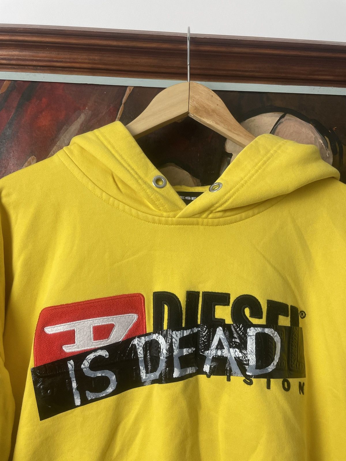 Diesel shops yellow hoodie