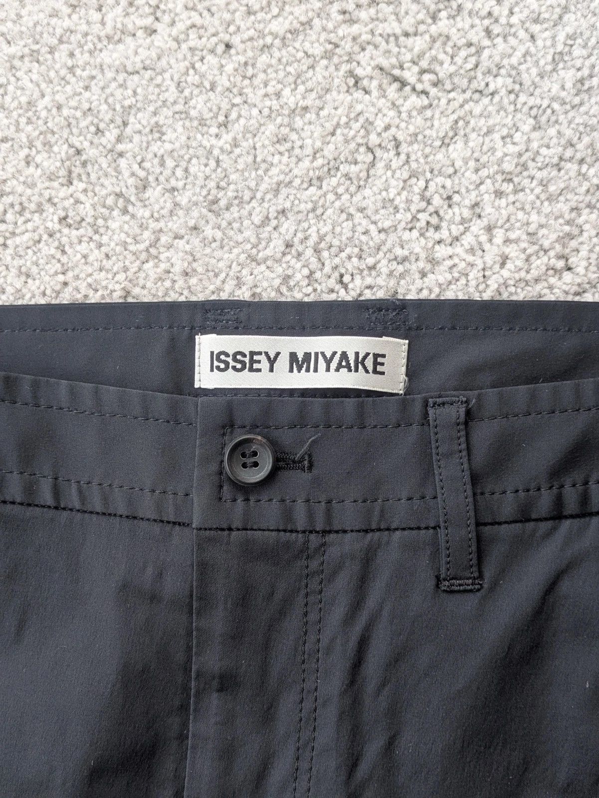 Issey Miyake Issey Miyake Black Straight Pants Size 1 Nylon IM81FF039 Size US 28 / EU 44 - 3 Thumbnail
