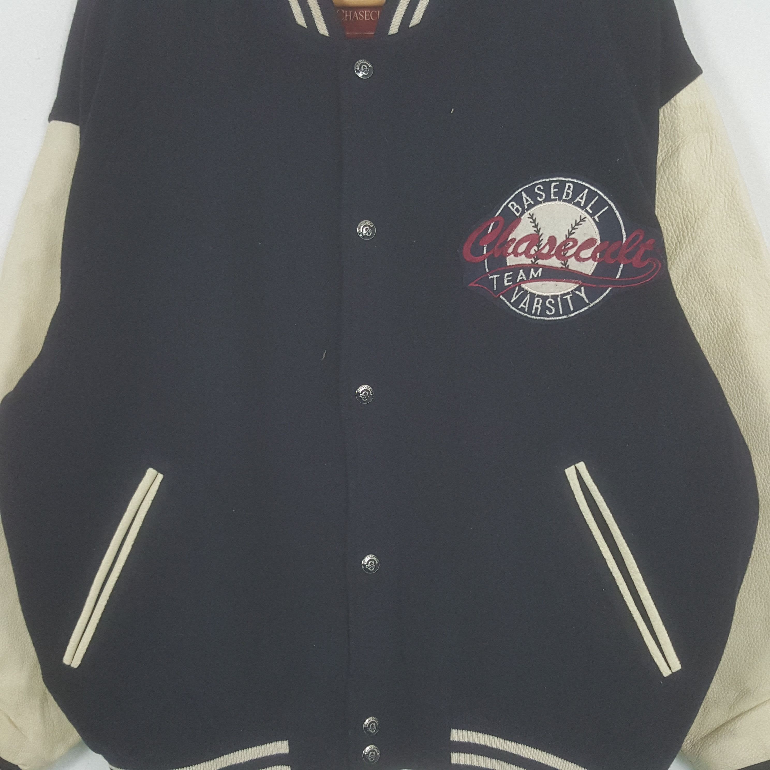 MLB × Vintage Vintage Chasecult Baseball Team MLB Sport Varsity Jacket Size US XL / EU 56 / 4 - 4 Thumbnail
