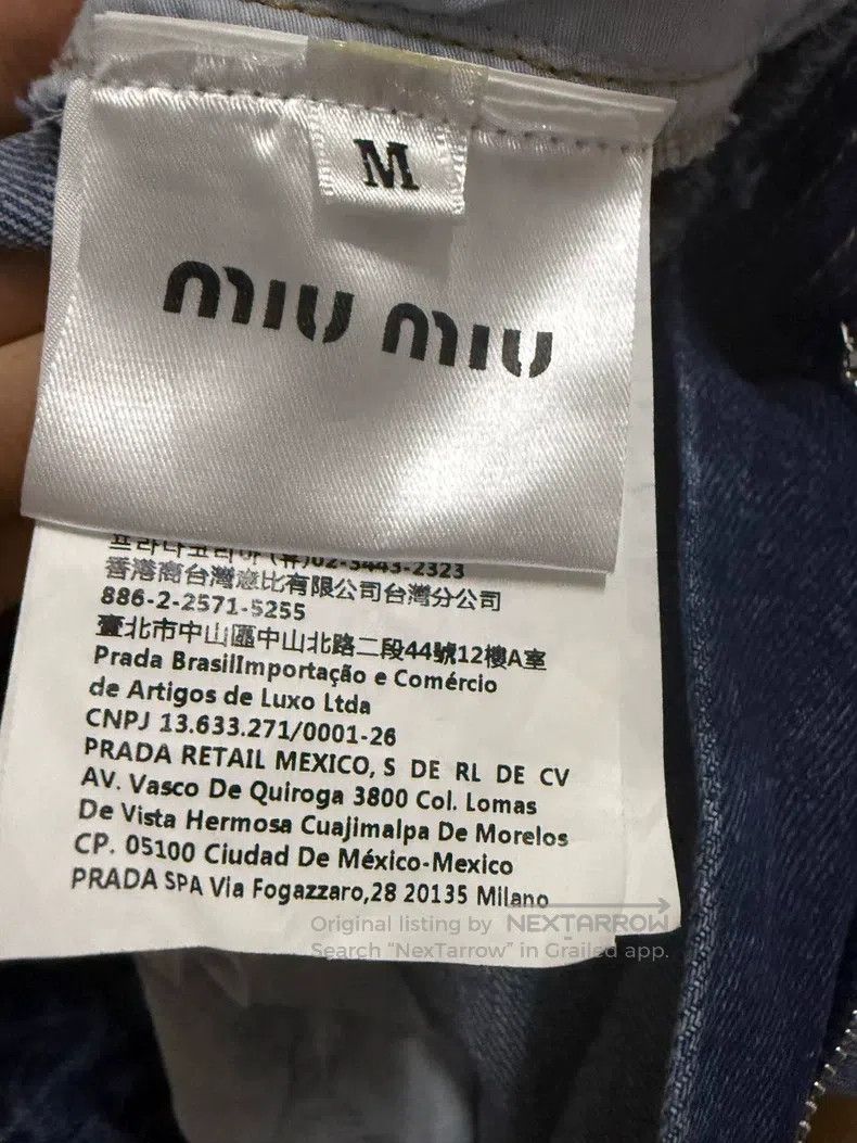 Miu Miu Miu Miu Size M Wide-leg jeans Size 26" / US 2 / IT 38 - 3 Thumbnail