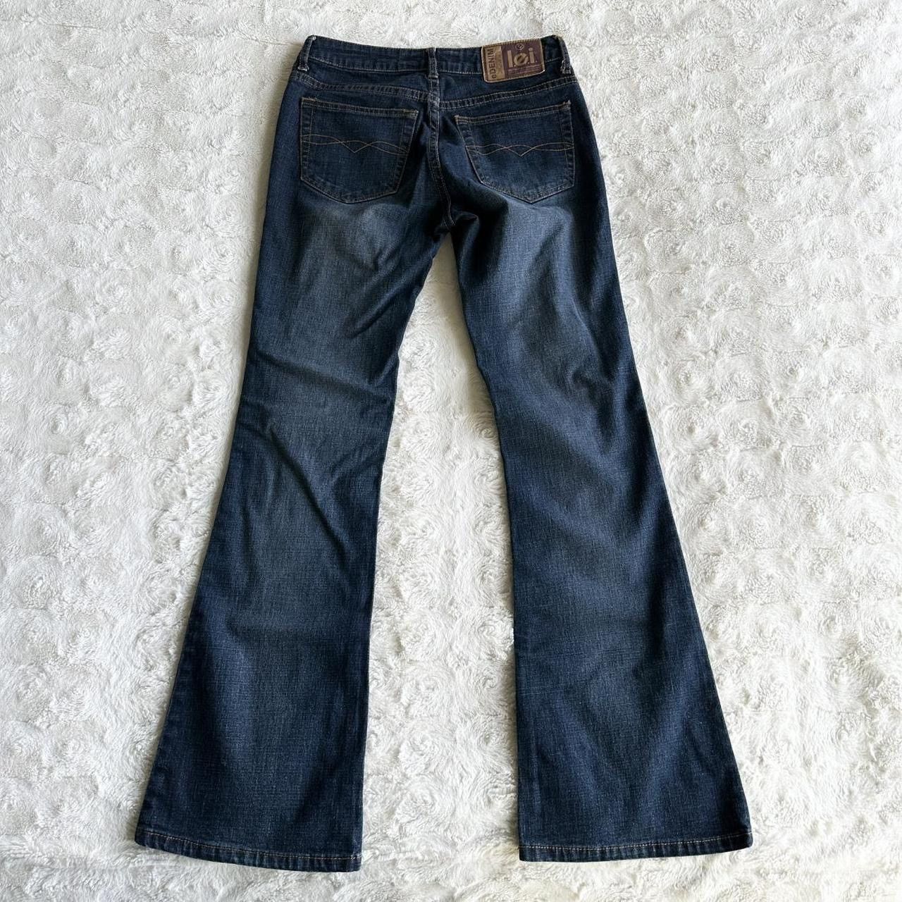 L.E.I. Vintage LEI Jeans Womens Juniors 3 Blue Bootcut Y2K Mid Rise Size 26" / US 2 / IT 38 - 3 Thumbnail