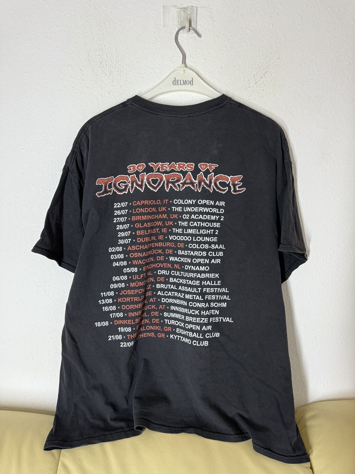 Band Tees Sacred reich 30 years of ignorance T shtirt Tour Size US XXL / EU 58 / 5 - 6 Thumbnail