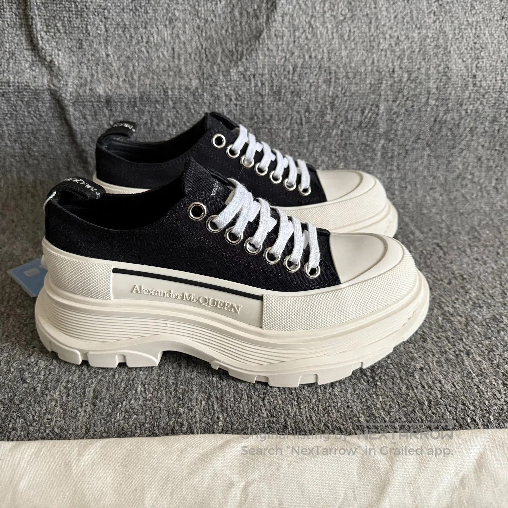 Alexander McQueen Alexander McQueen Platform Canvas Shoes. Size US 5 / IT 35 - 5 Thumbnail