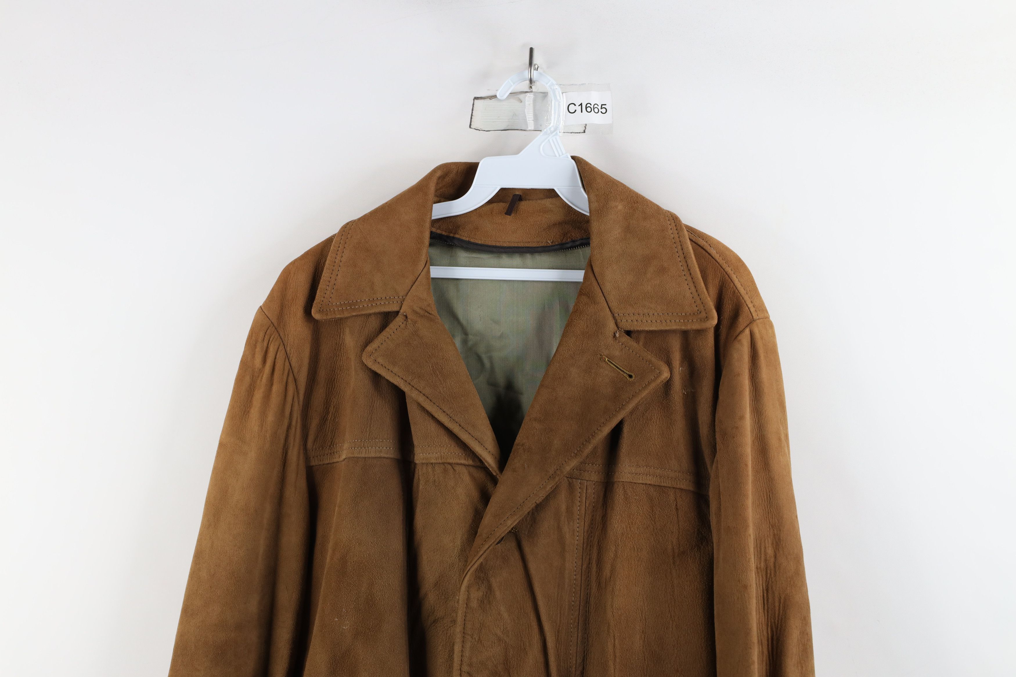 Vintage Vintage 70s Streetwear Leather Full Button Blazer Jacket USA Size US XL / EU 56 / 4 - 2 Thumbnail