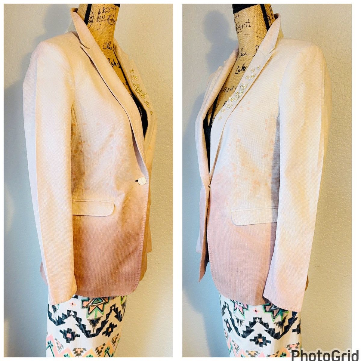 Rag & Bone Embellished Hand Painted Blazer Size M / US 6-8 / IT 42-44 - 13 Thumbnail