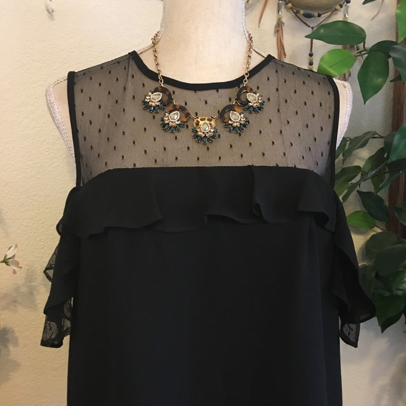 Nanette Lepore Nanette Lepore black cold shoulder shift dress NWT Size M / US 6-8 / IT 42-44 - 3 Thumbnail