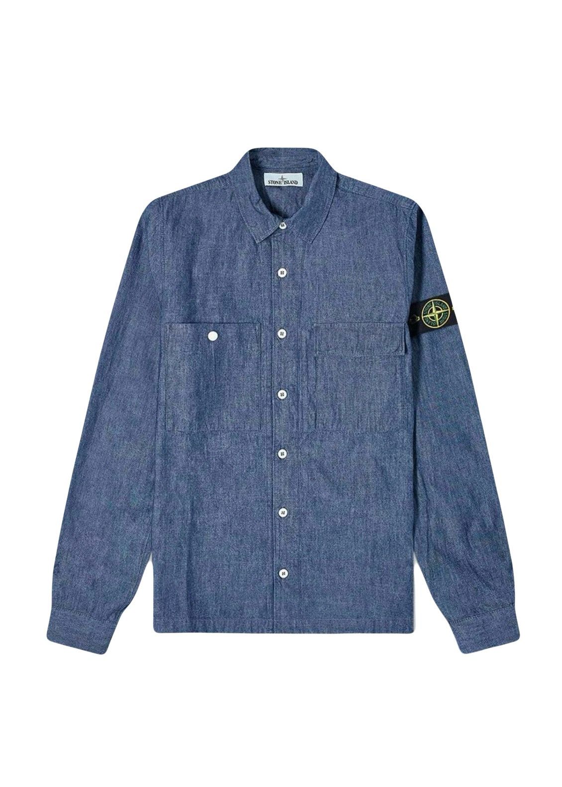 Stone Island Stone Island Chambray Over Shirt Buttonup Size US L / EU 52-54 / 3 - 1 Thumbnail