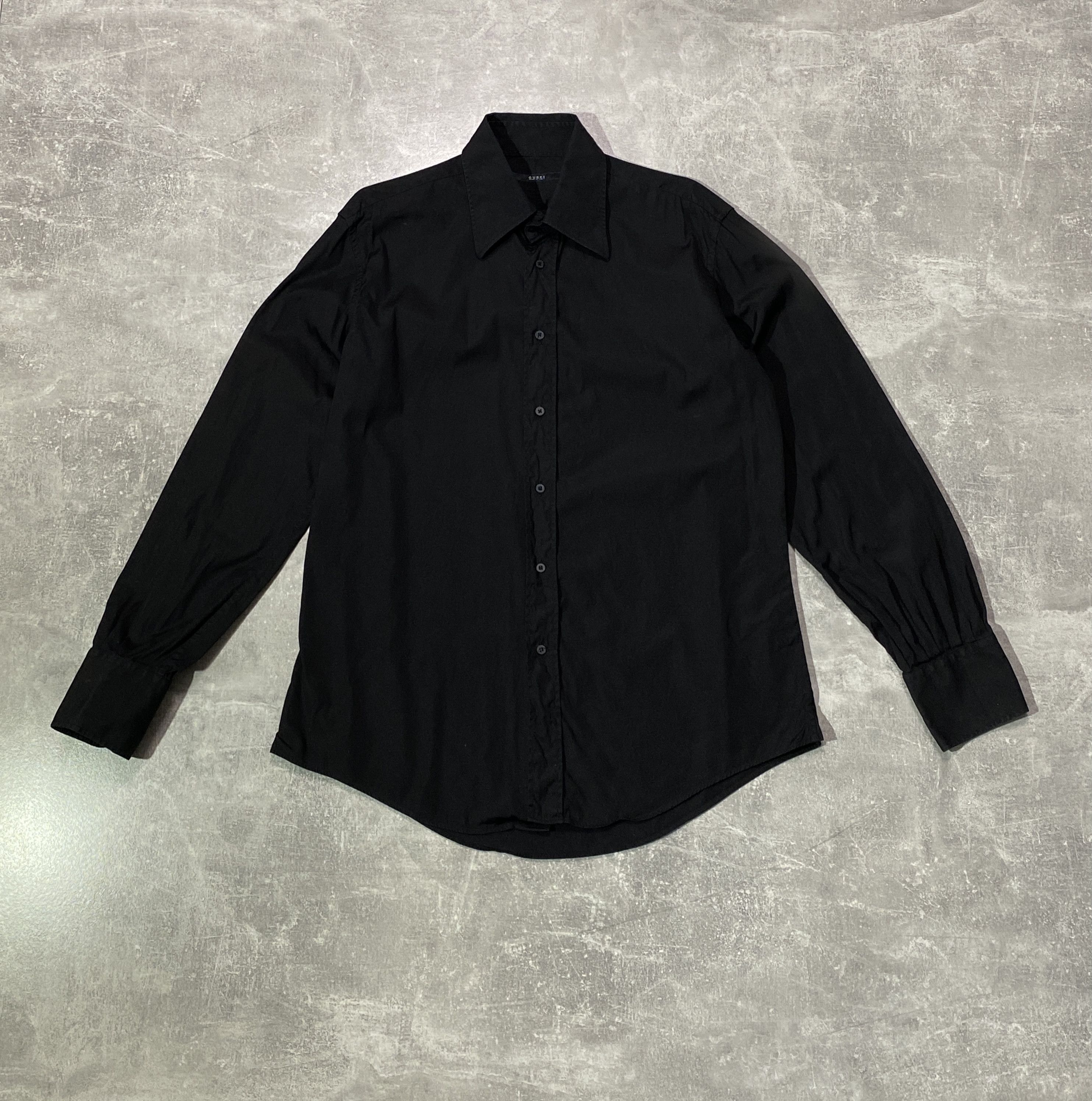 00s Gucci Tom Ford Era Black Shirt