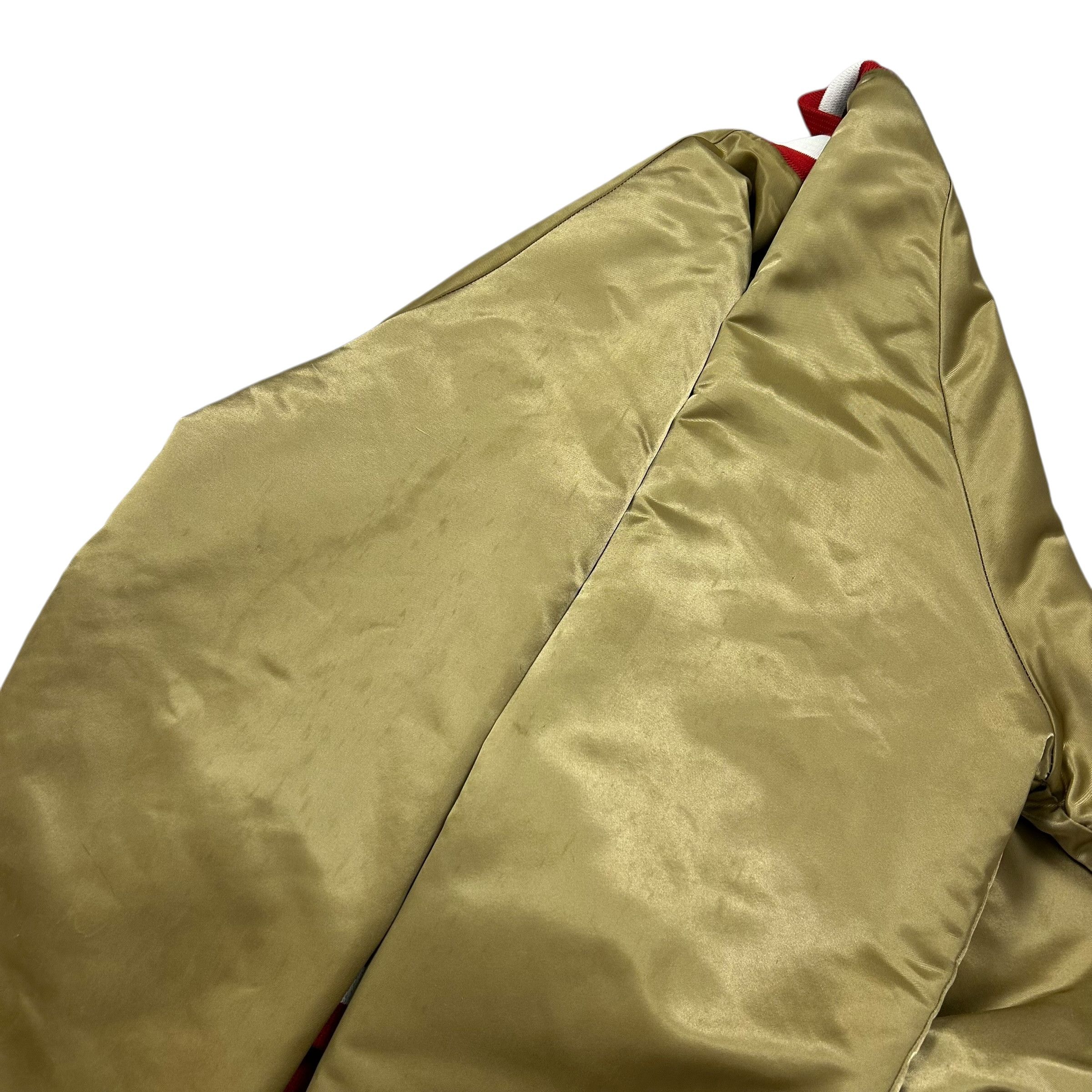 NFL VTG SAN FRANCISCO 49ERS CHALK LINE SATIN JACKET SPELL OUT Size US L / EU 52-54 / 3 - 11 Thumbnail