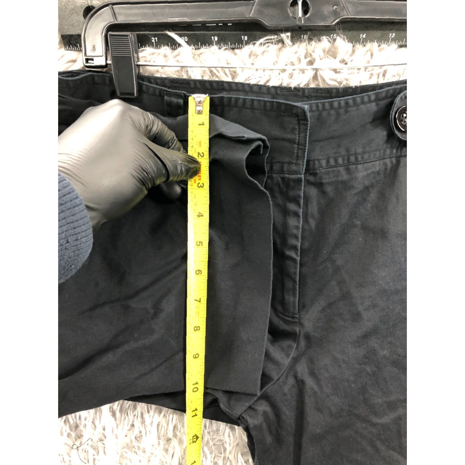 Vintage Lane Bryant Womens Capri Pants Size 14 Black Hook Eye Mid Rise Size 36" / US 14 / IT 50 - 4 Thumbnail