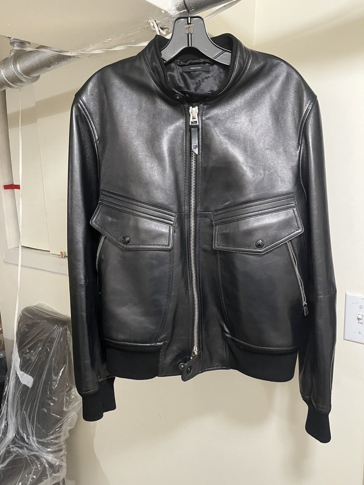 Tom Ford Tom Ford Leather Jacket Sz 50 Size US M / EU 48-50 / 2 - 17 Thumbnail