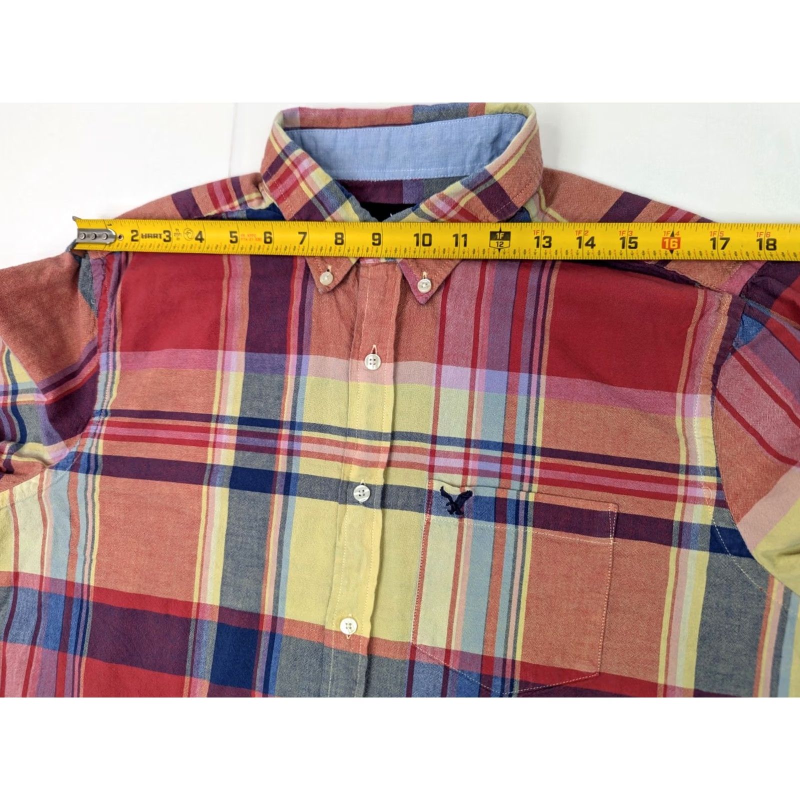 American Eagle Outfitters American Eagle Outfitters Shirt Men L Multicolor Plaid Flannel Long Sleeve Button-Up, Classic Fit, Casual Size US L / EU 52-54 / 3 - 7 Thumbnail