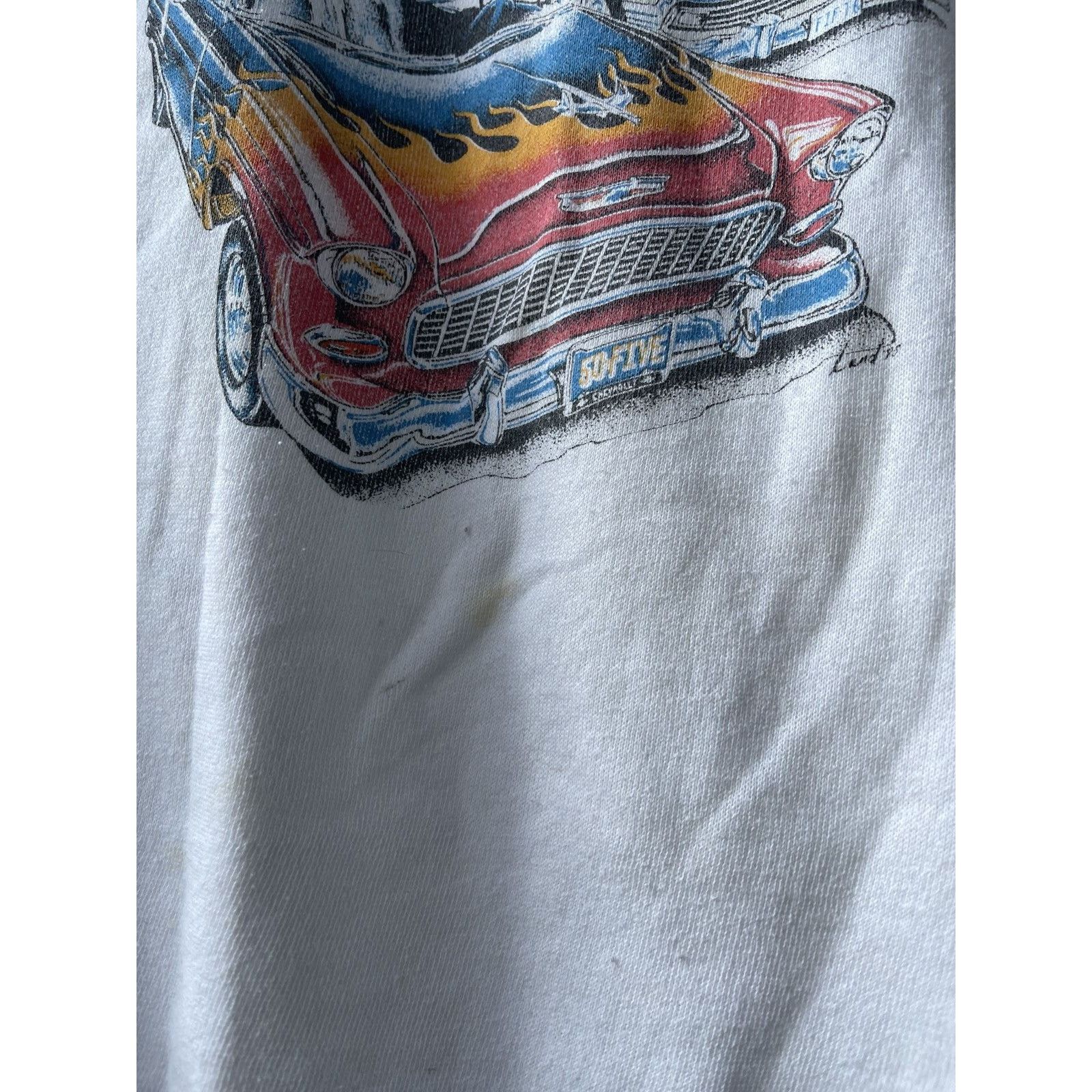 Vintage Vintage 80s Thrashed Faded Chevy Car Raglan Sweatshirt Size US L / EU 52-54 / 3 - 10 Thumbnail