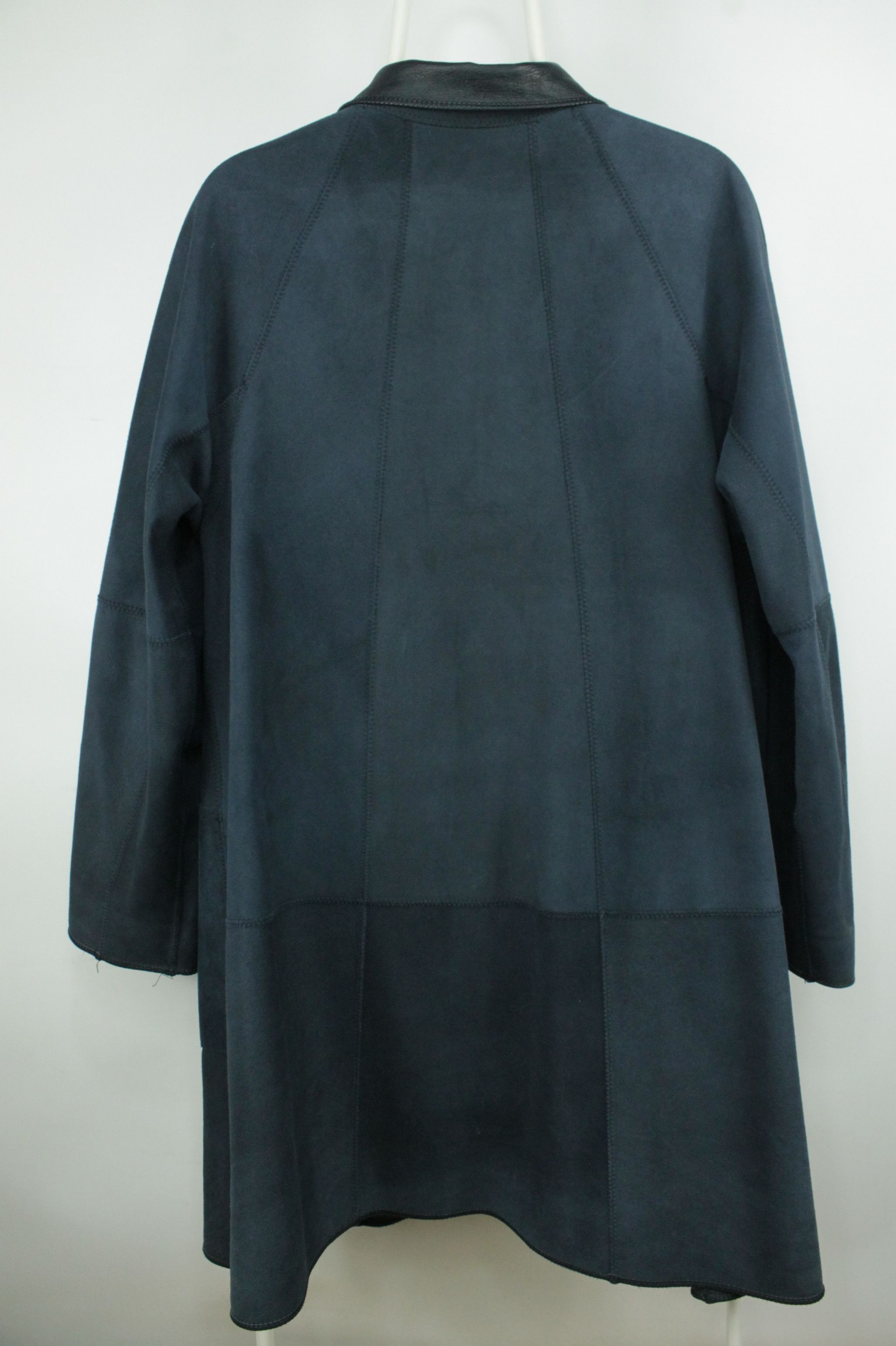 Other Friitala Finland Reversible Blue Leather Coat Jacket Women's Size L / US 10 / IT 46 - 13 Thumbnail