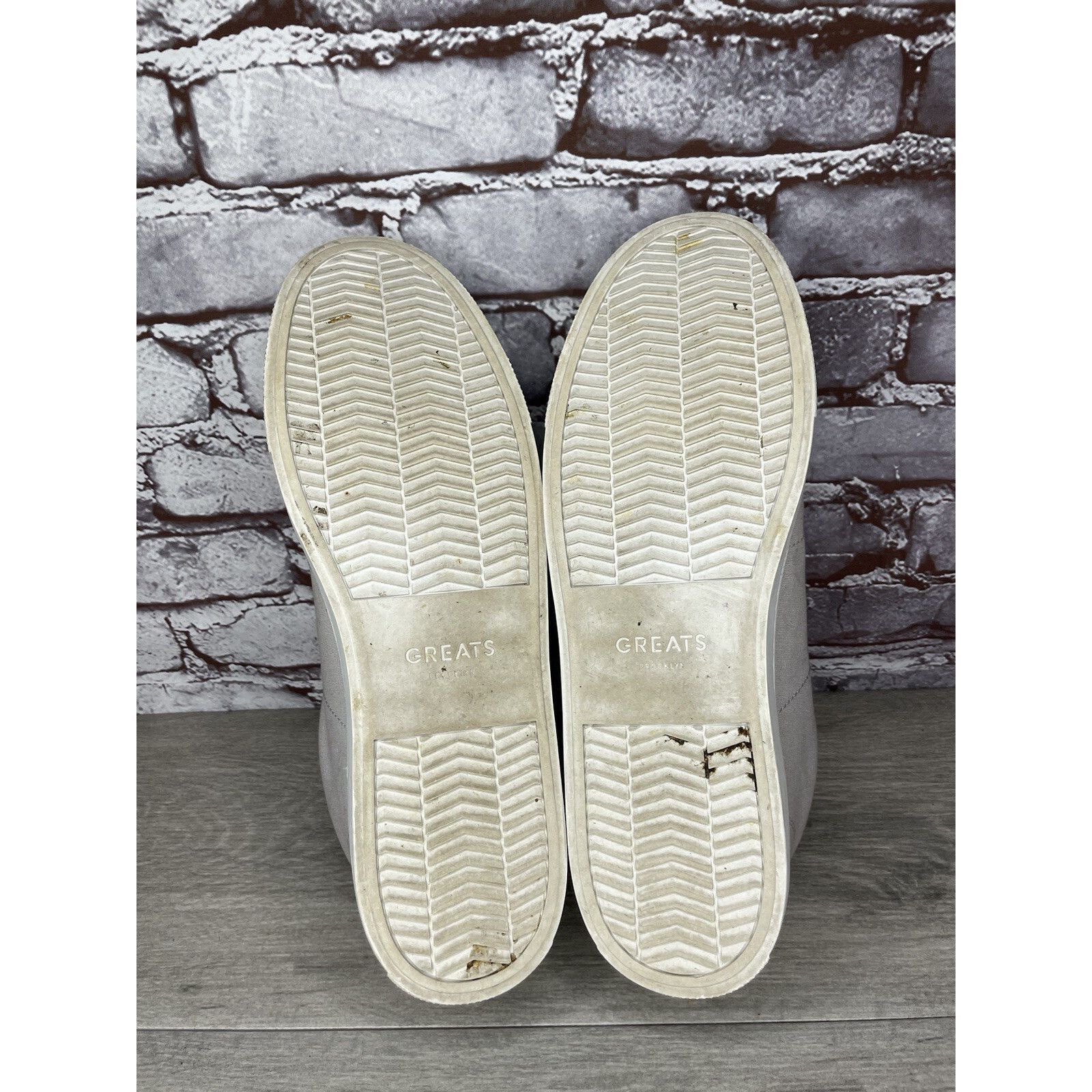 Greats Greats Gray Canvas Fabric Lace Up Low Casual Sneakers Shoes Size US 12 / EU 45 - 6 Thumbnail