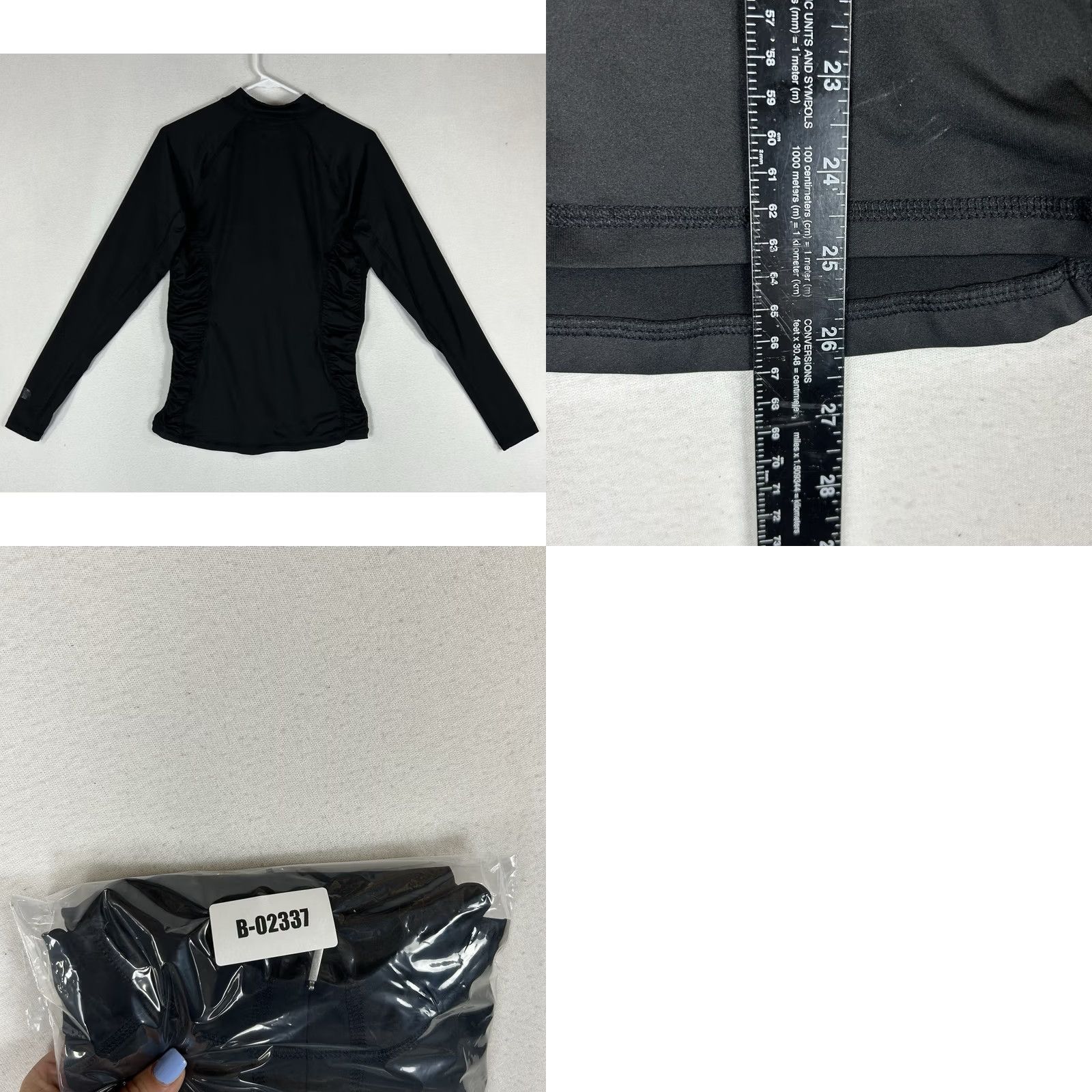 The North Face The North Face Long Sleeve Shirt Womens M Black Athletic Compression Base Layer Crew Neck Pullover Training Size M / US 6-8 / IT 42-44 - 8 Thumbnail