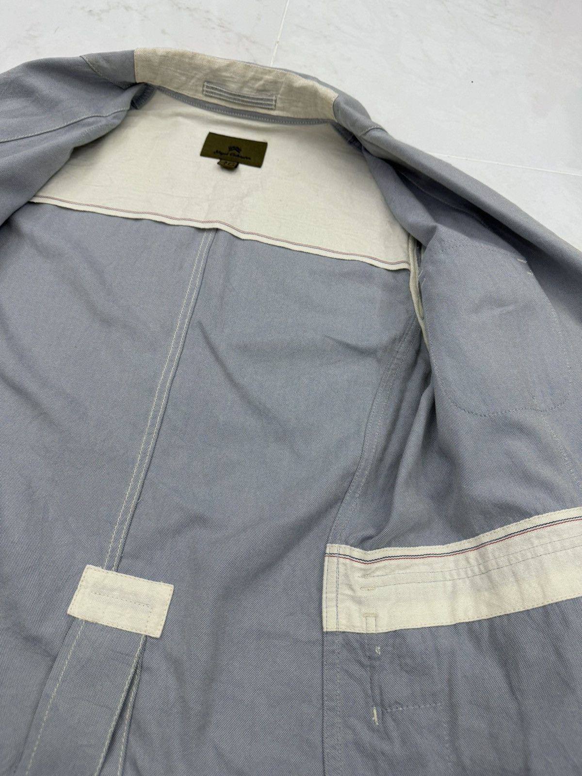 Nigel Cabourn Nigel Cabourn Multipockets Chambray Selvedge Light Jacket Size US S / EU 44-46 / 1 - 6 Thumbnail