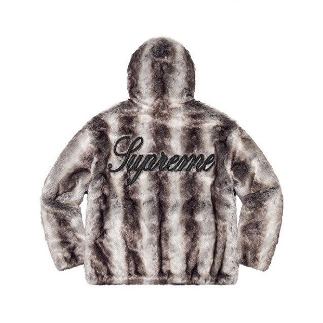 Supreme Fur Reversible Jacket サイズL Supreme Faux Fur Reversible Hooded Track Jacket (SS25) - $368