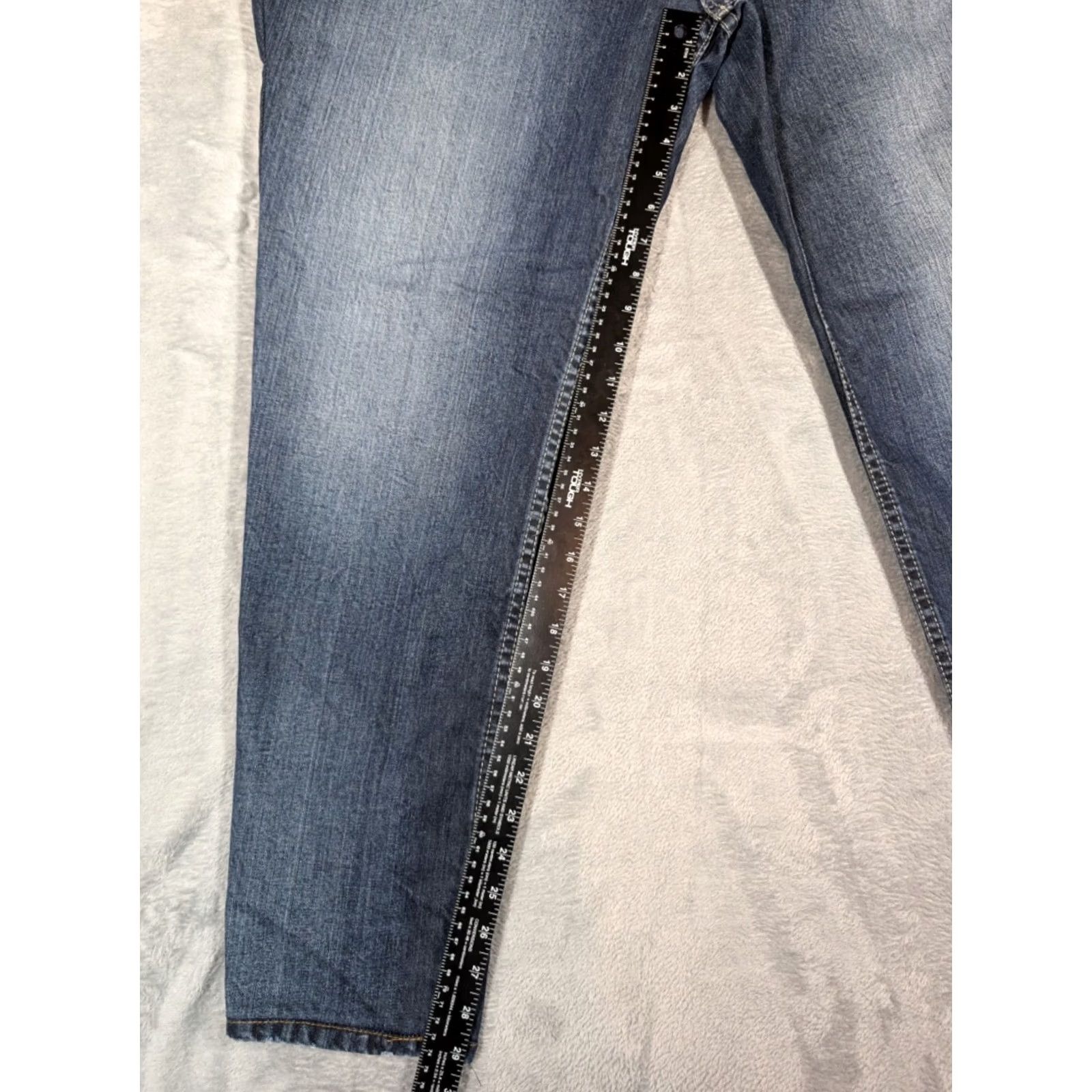 Vintage BKE Jeans Mens 40XL Blue Seth Dark Denim 5-Pocket Button Closure Regular Fit Tapered Western Rock Preppy Casual Cotton Blend Jeans Boys/Mens Size US 40 / EU 56 - 2 Thumbnail