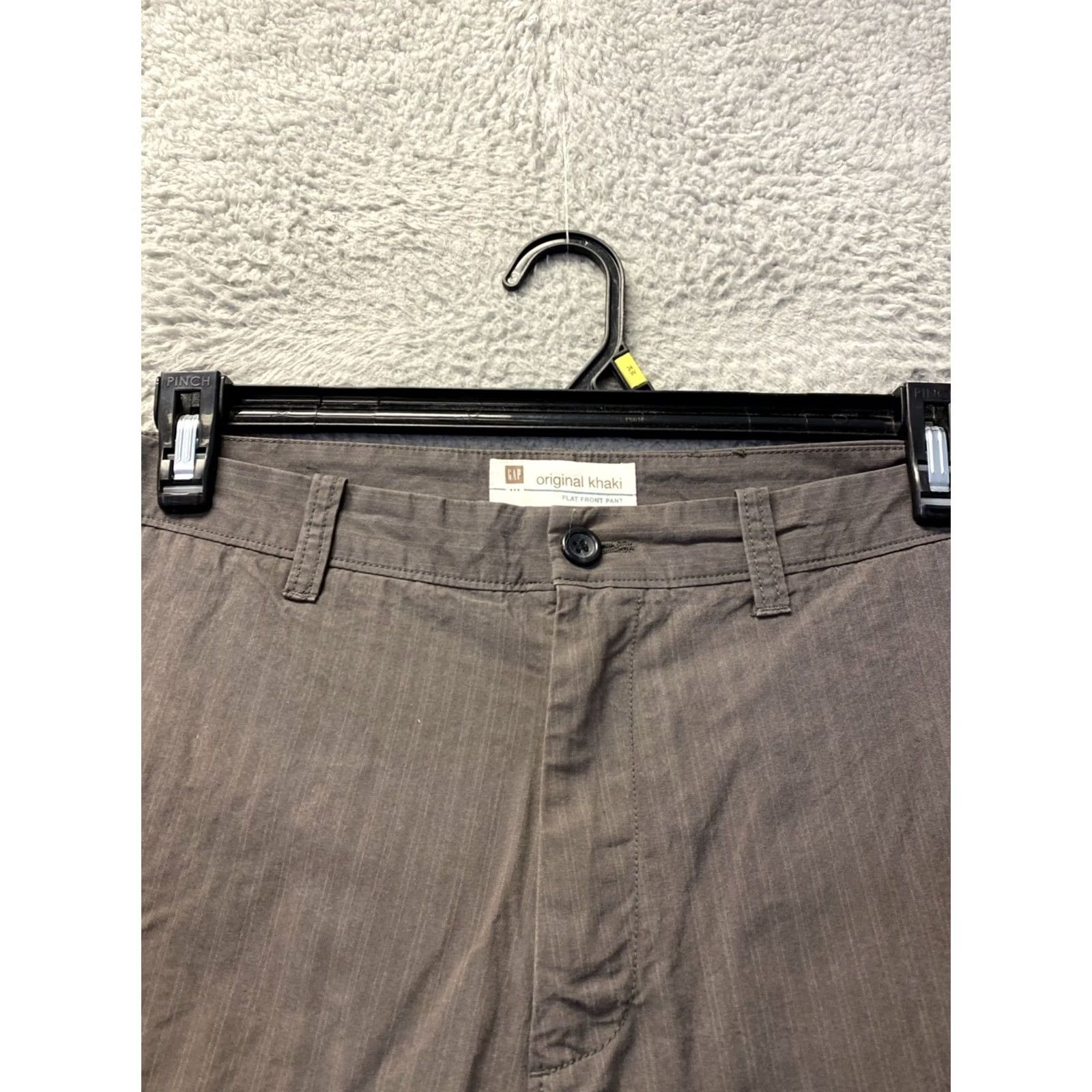Gap Gap Mens 32x30 Bronze Chino Pants Slim Flat Front Tapered Leg Casual/Business - Cotton Spandex Pocket Zip 30 in Inseam Regular Size US 32 / EU 48 - 2 Thumbnail